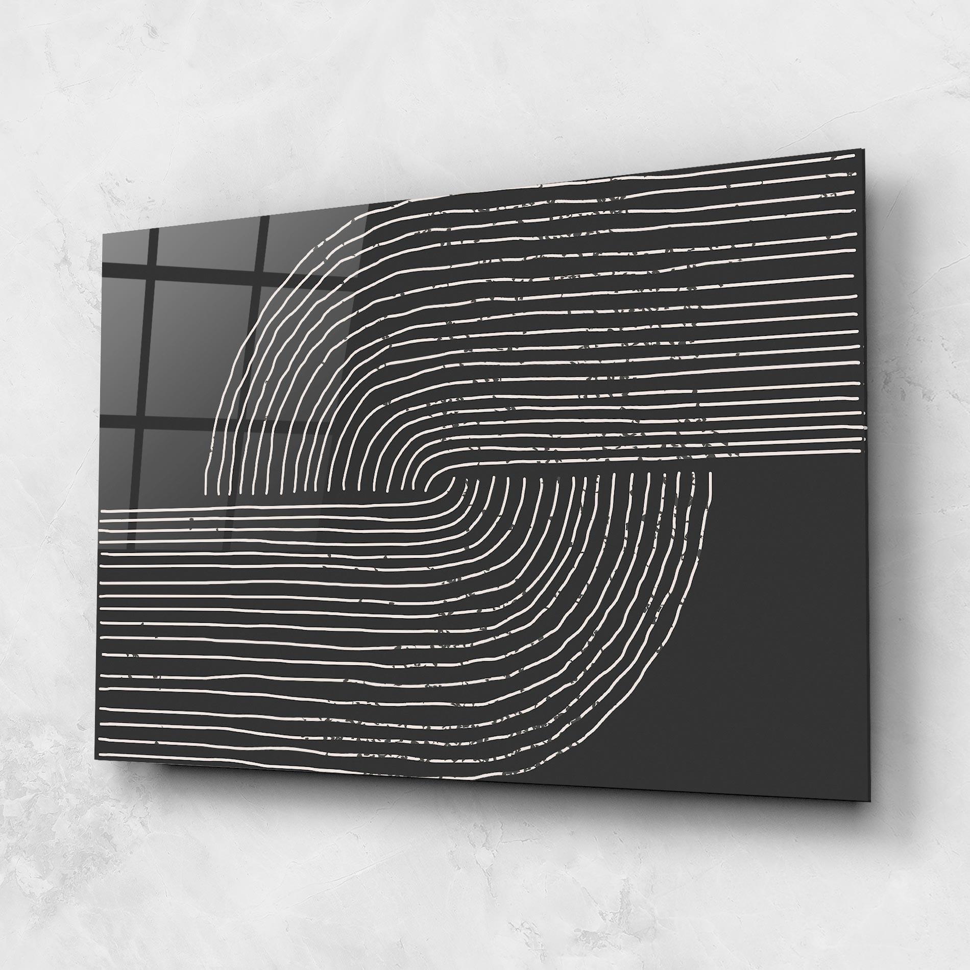 Glasbild Minimalist Circle mockup 1