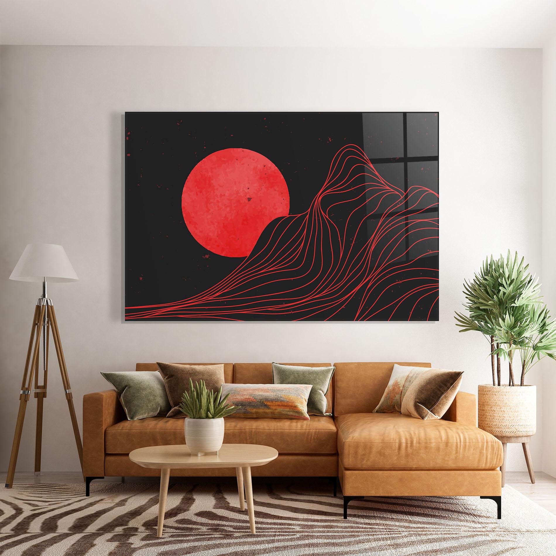 Glasbild Bloody Moon mockup 7