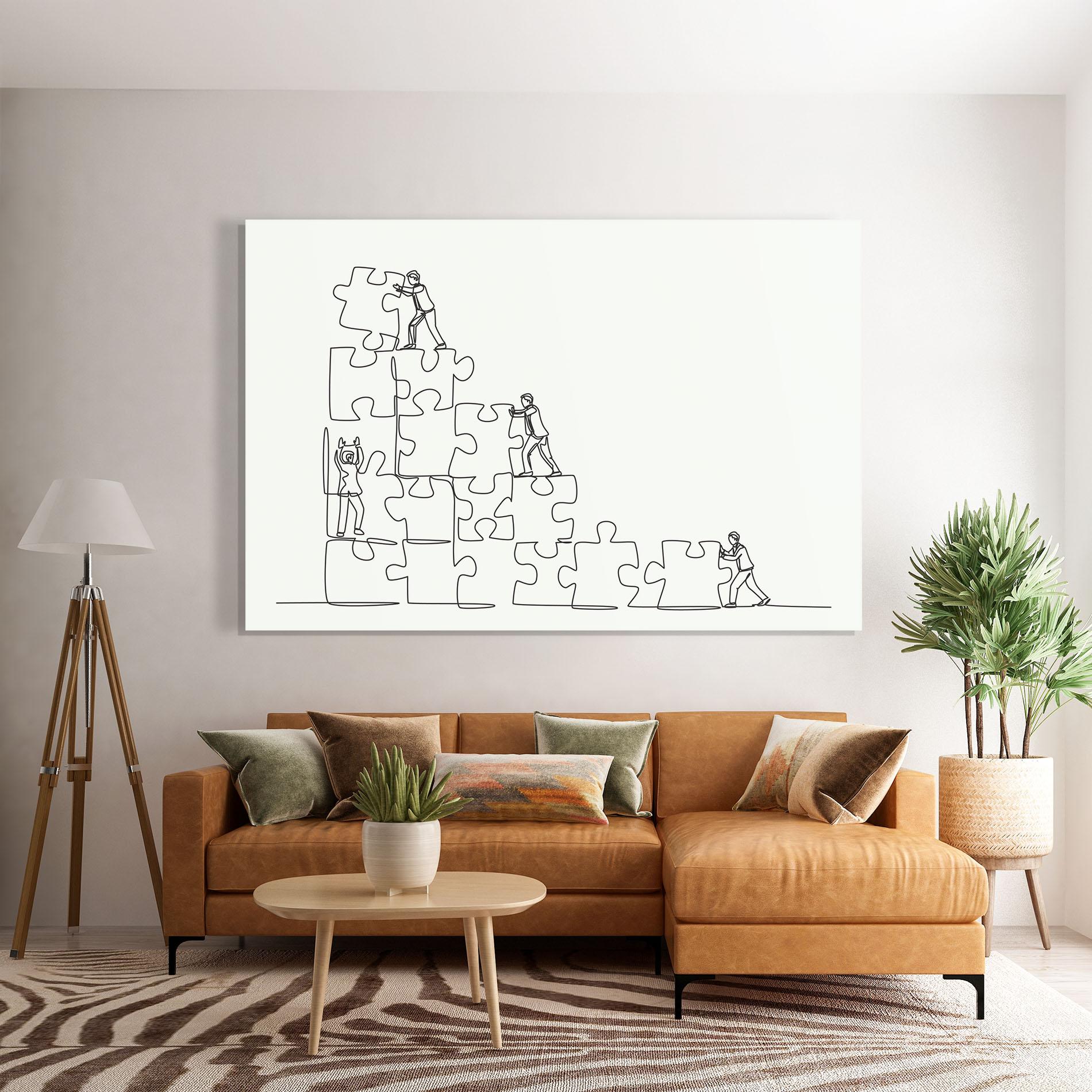 Glasbild Businessman Up mockup 7