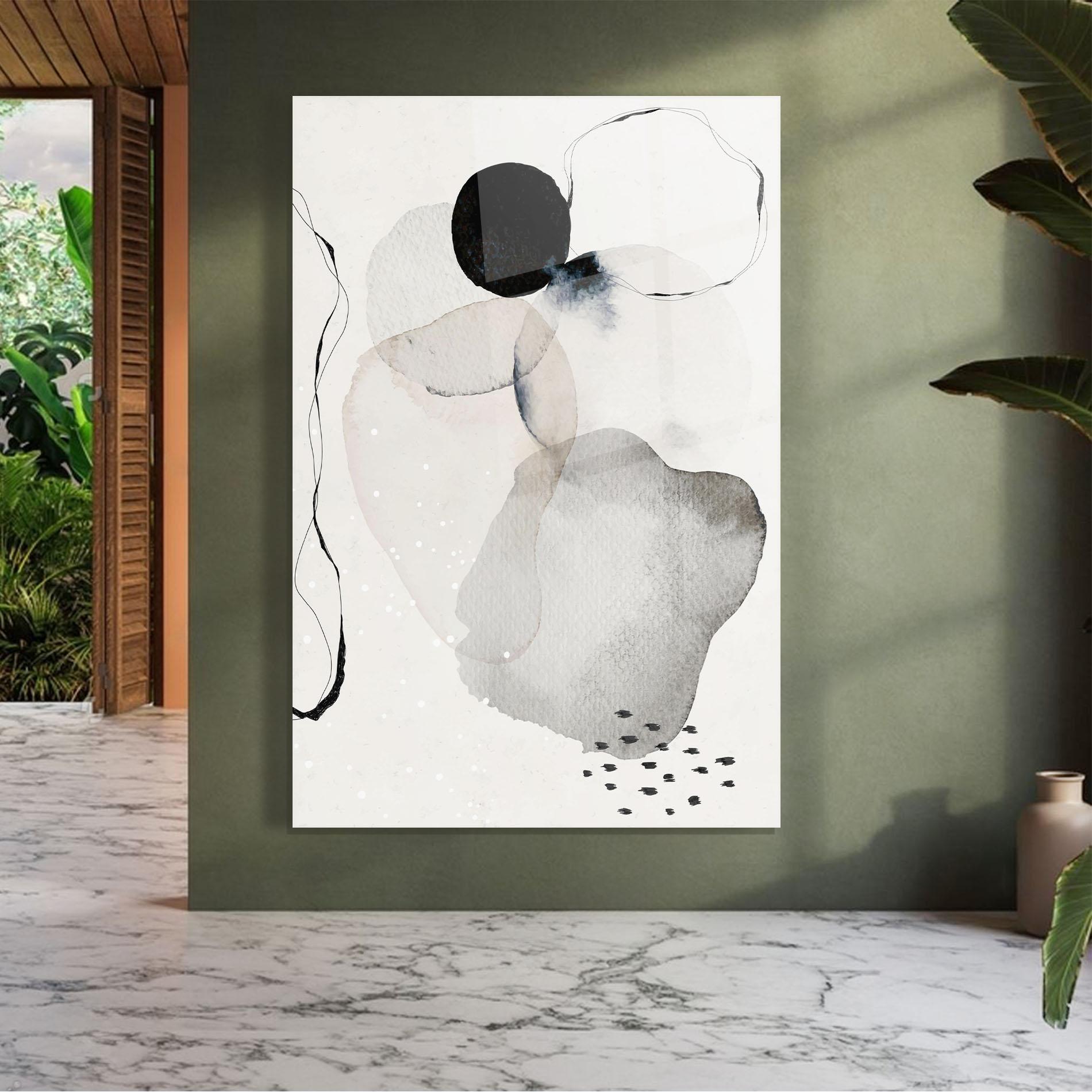 Glasbild Water Color Art mockup 7