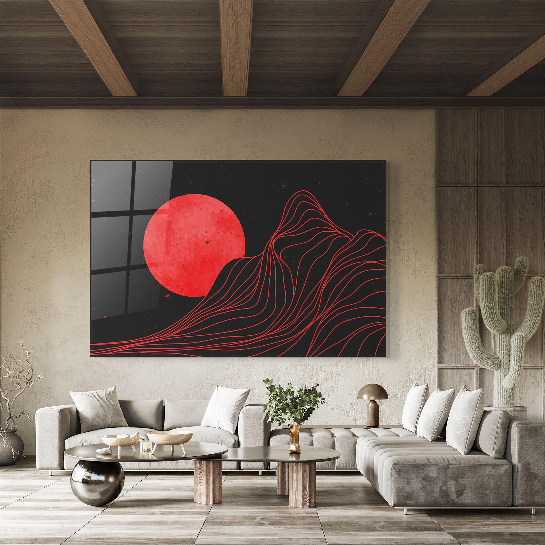 Glasbild Bloody Moon mockup 8