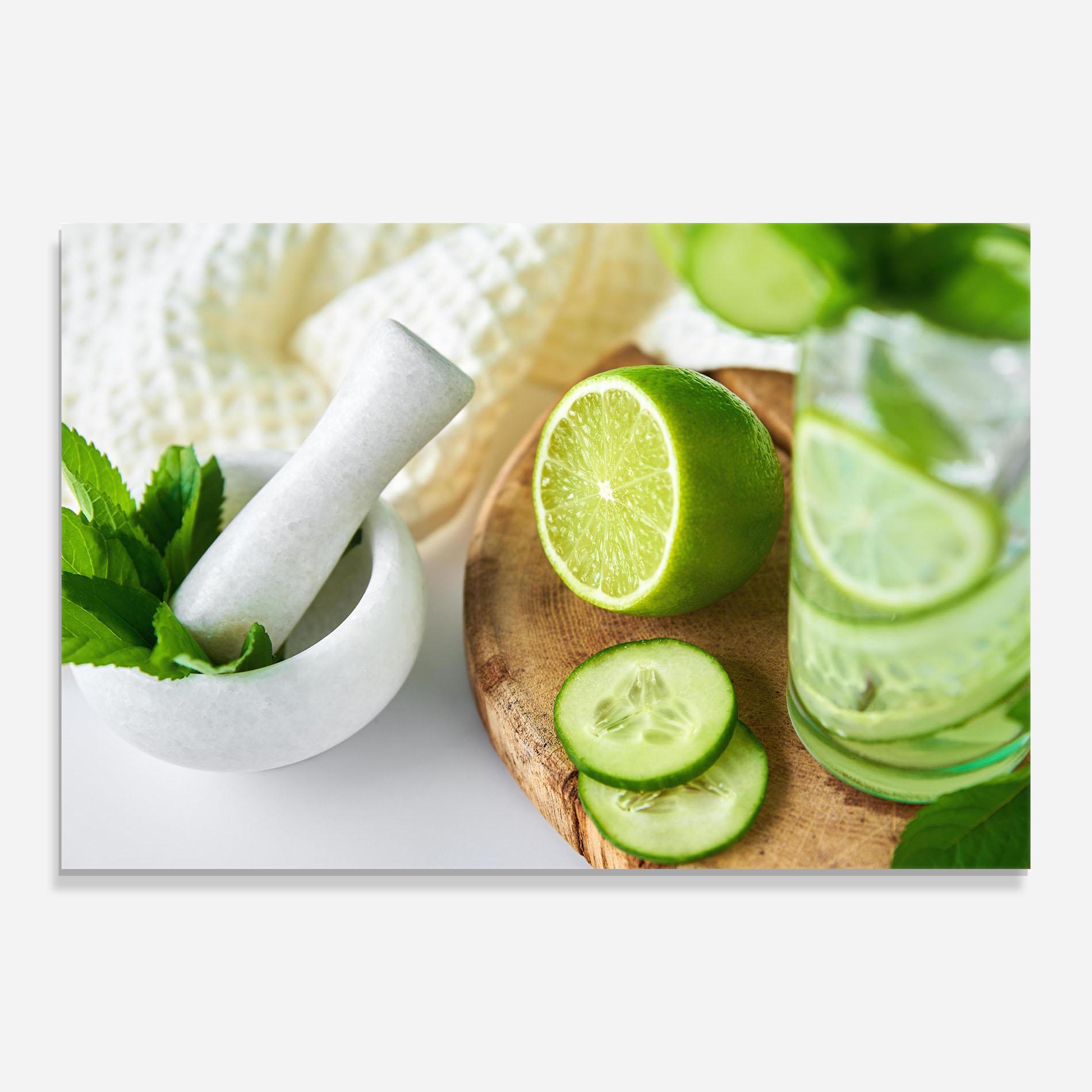 Glasbild Detox Drink Lemonade mockup 0