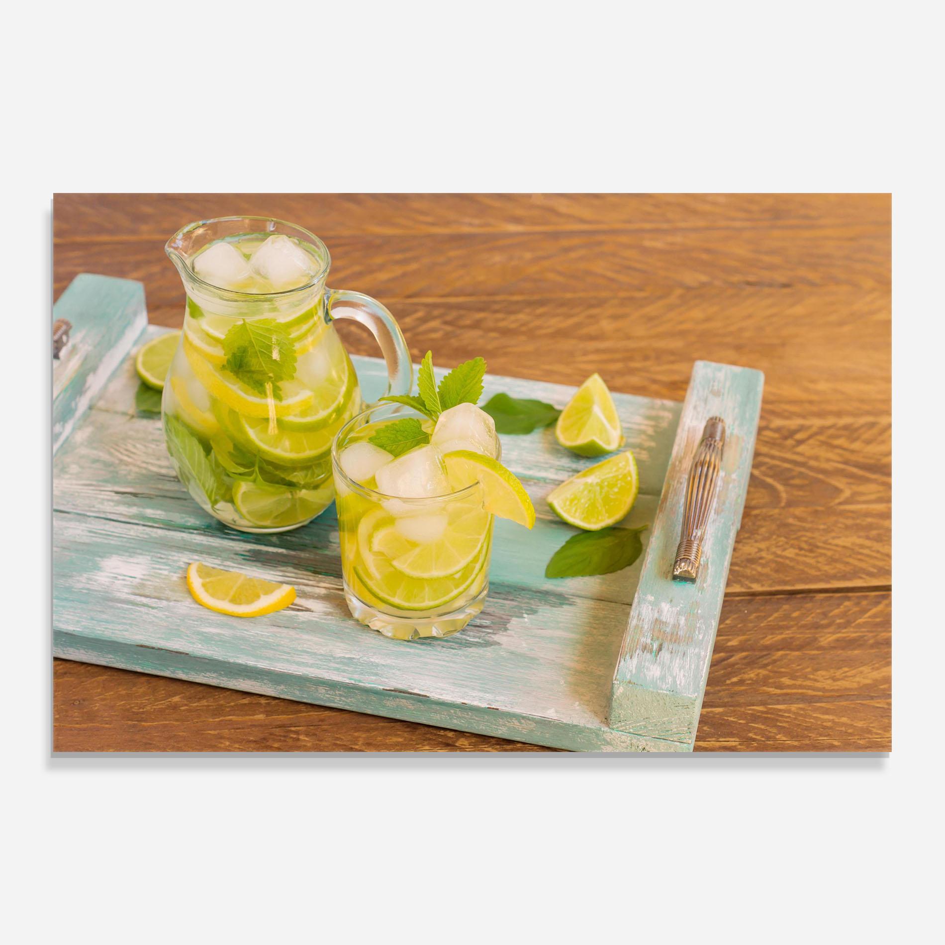Glasbild Fresh Cold Lemonade mockup 0