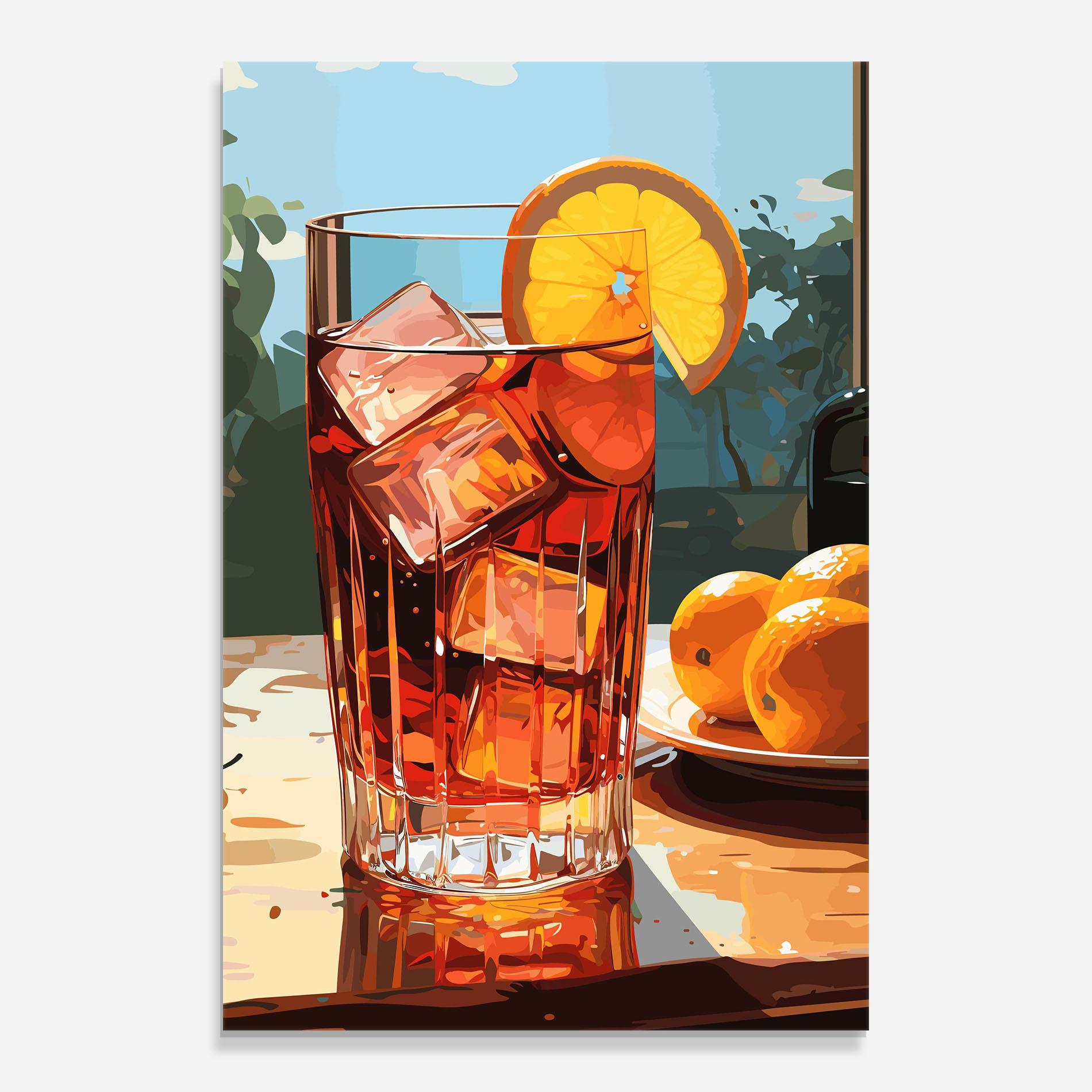Glasbild Cocktail Art mockup 0