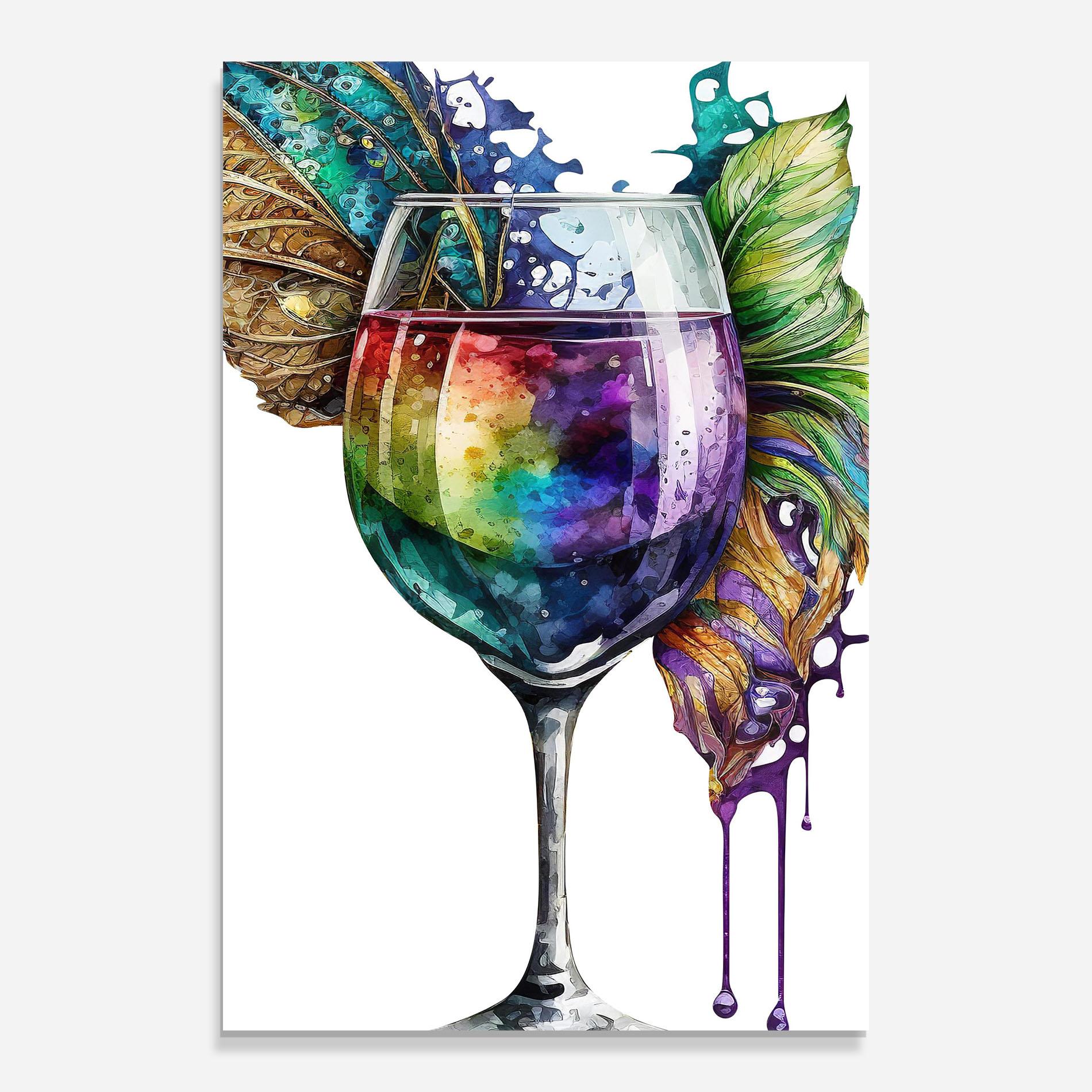 Glasbild Colorful Drink mockup 0