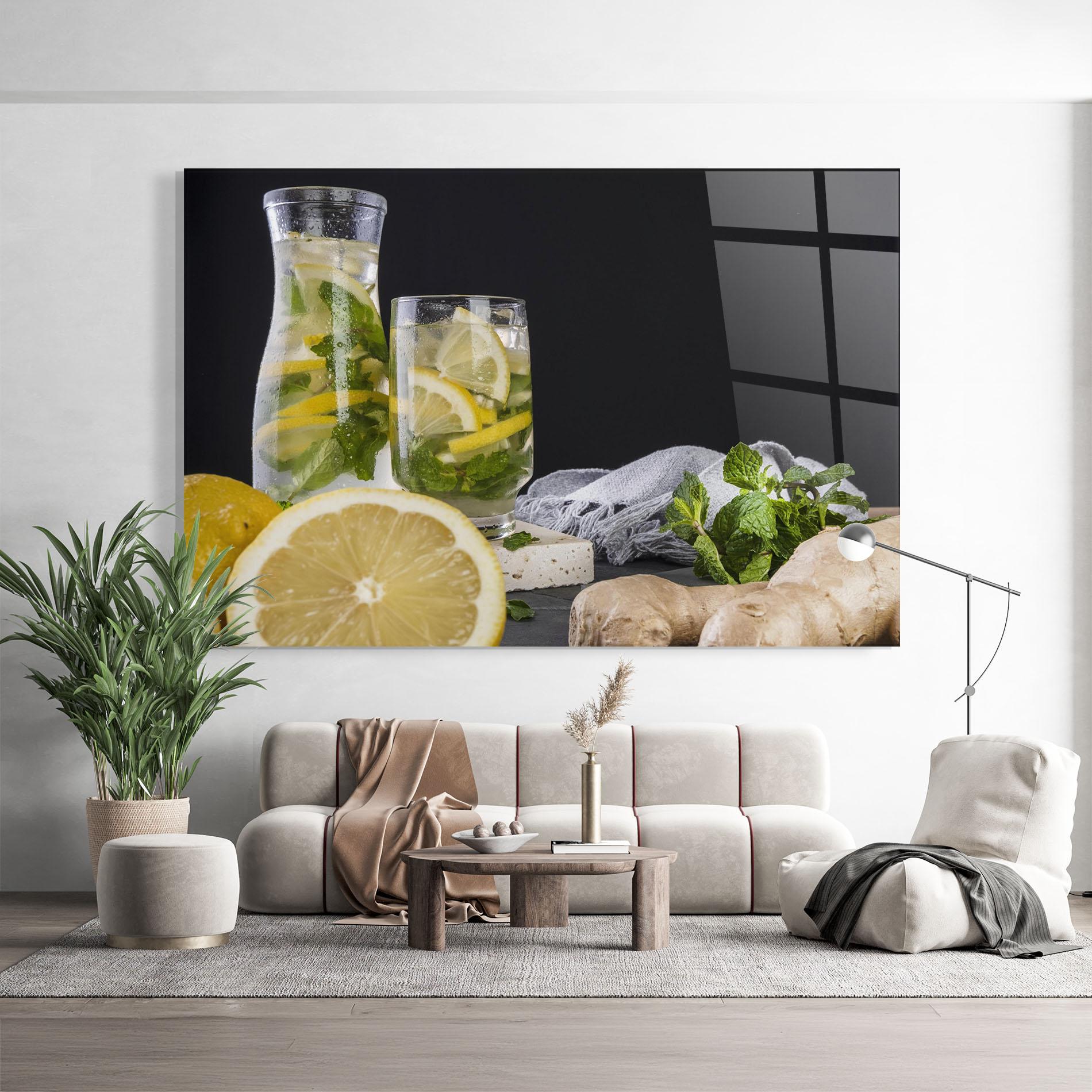 Glasbild Ginger Lemonade mockup 9