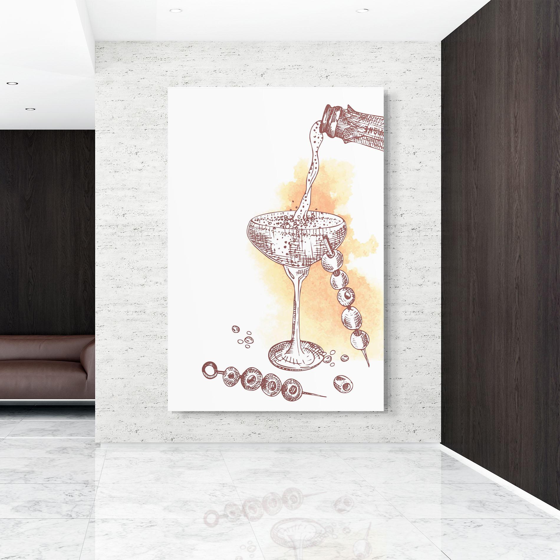 Glasbild Cocktail mockup 9