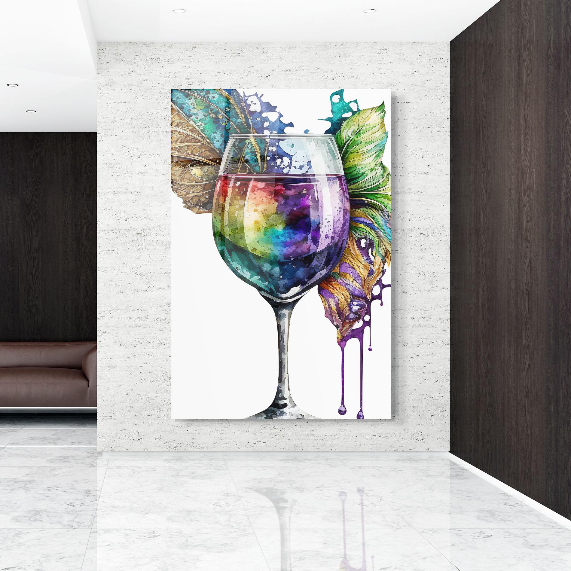 Glasbild Colorful Drink mockup 9