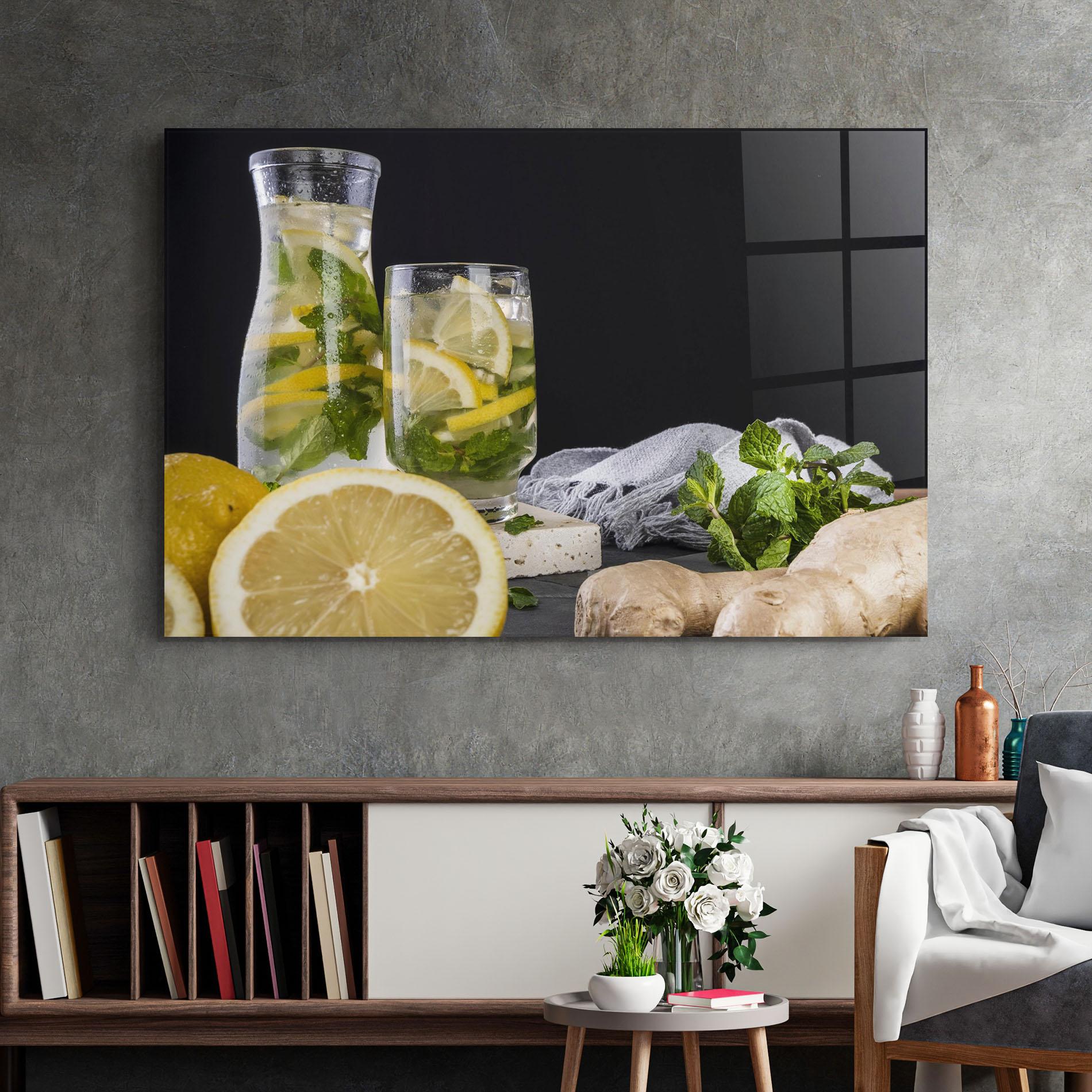 Glasbild Ginger Lemonade mockup 2