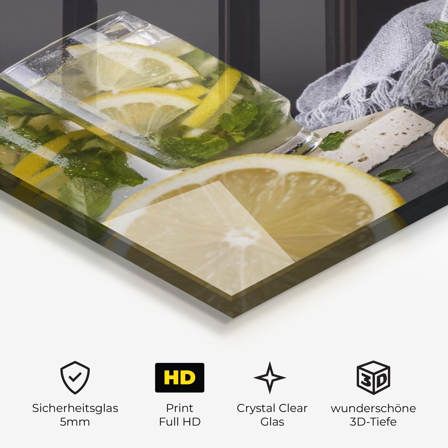 Glasbild Ginger Lemonade mockup 3