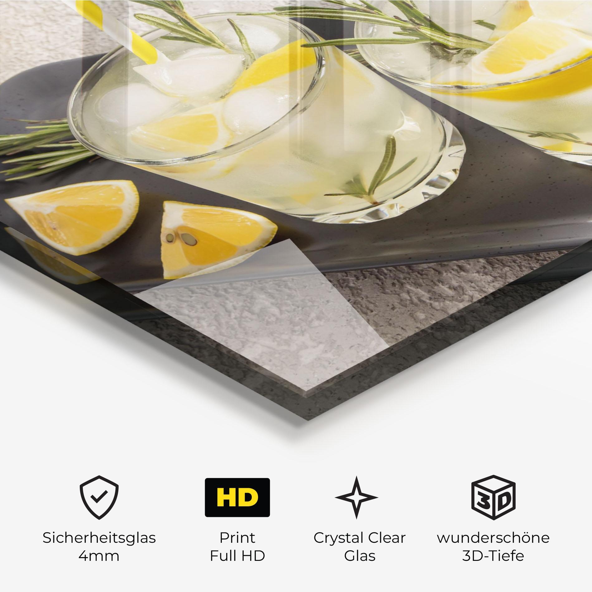 Glasbild Fruit Vitamin Water mockup 3