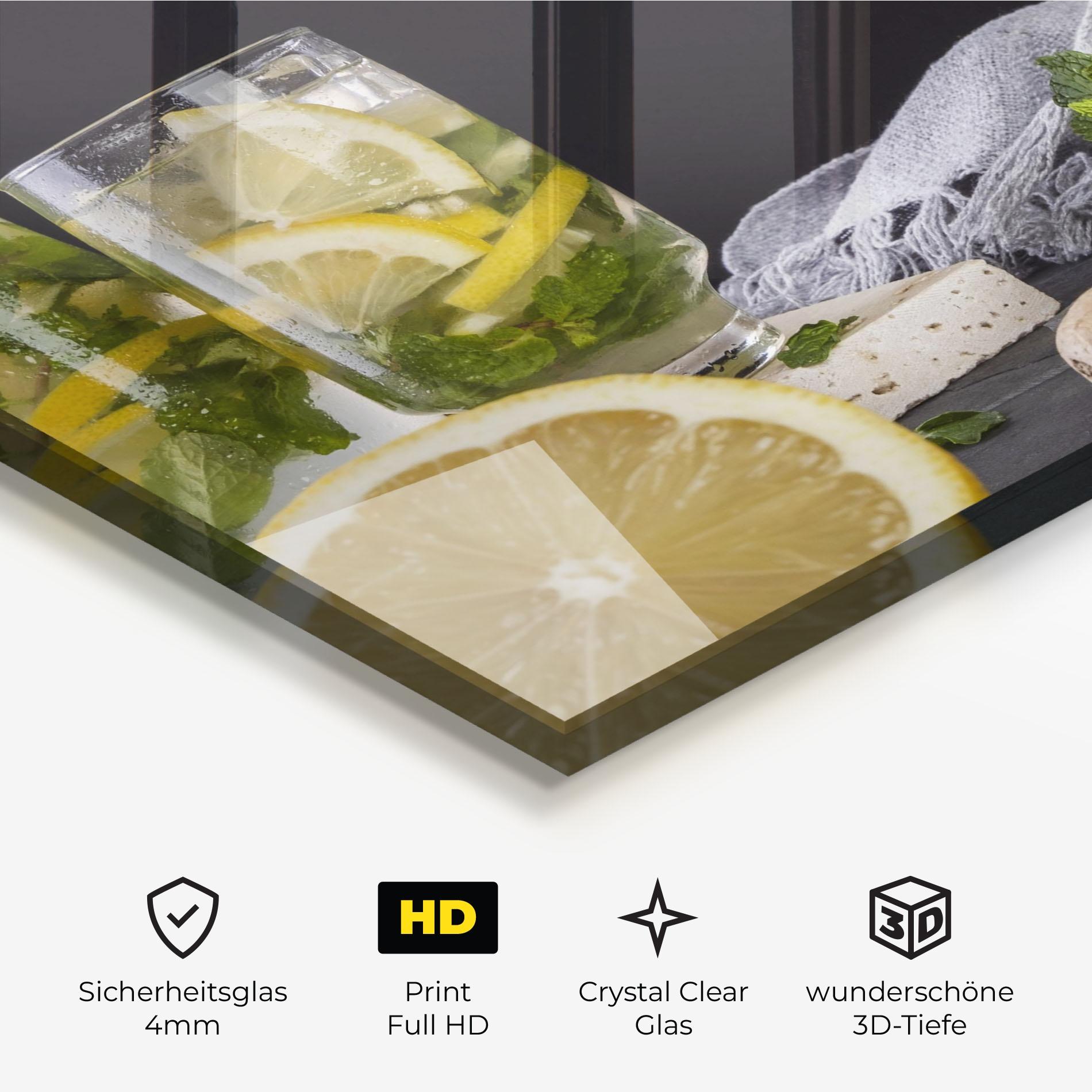 Glasbild Ginger Lemonade mockup 3