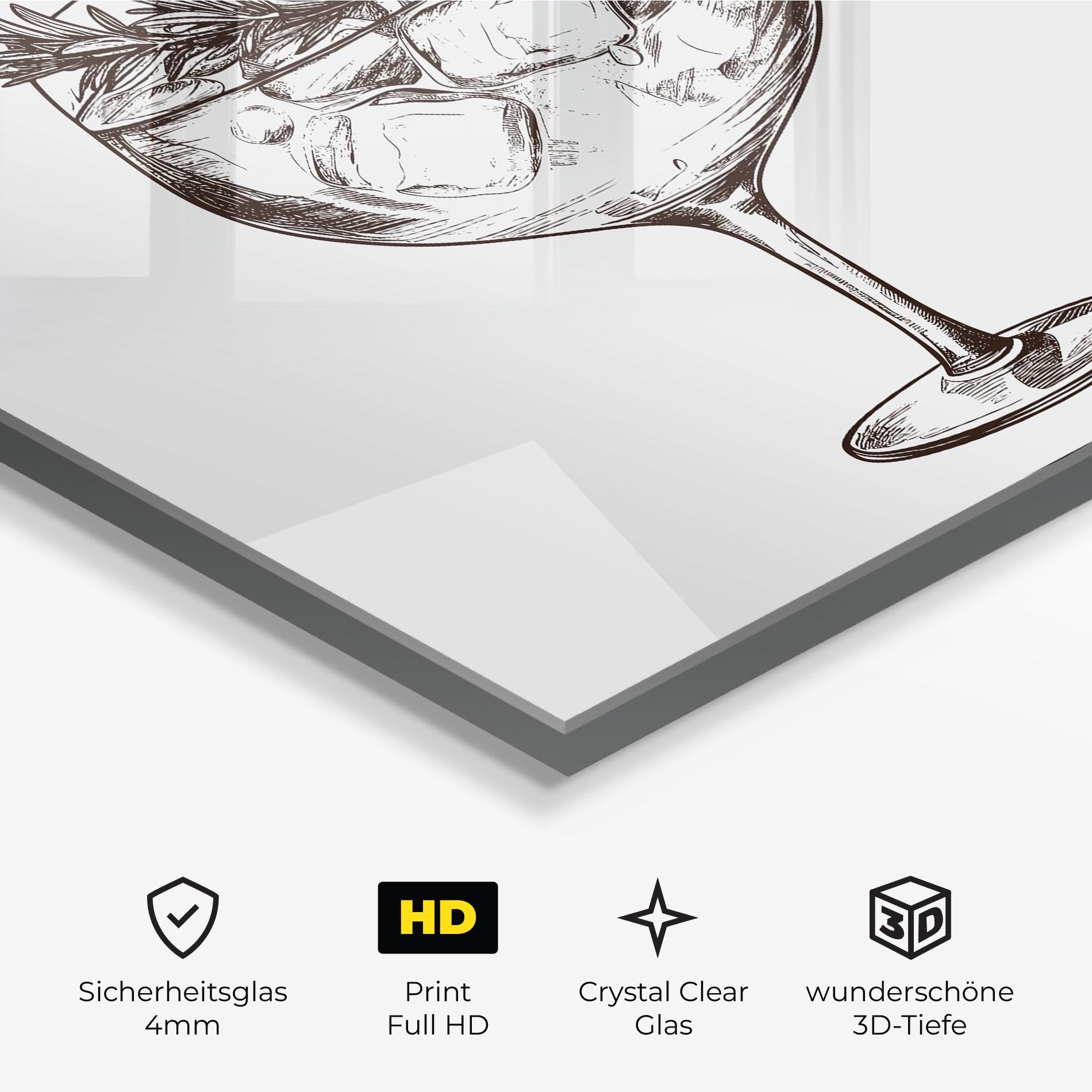 Glasbild Gintonic mockup 3