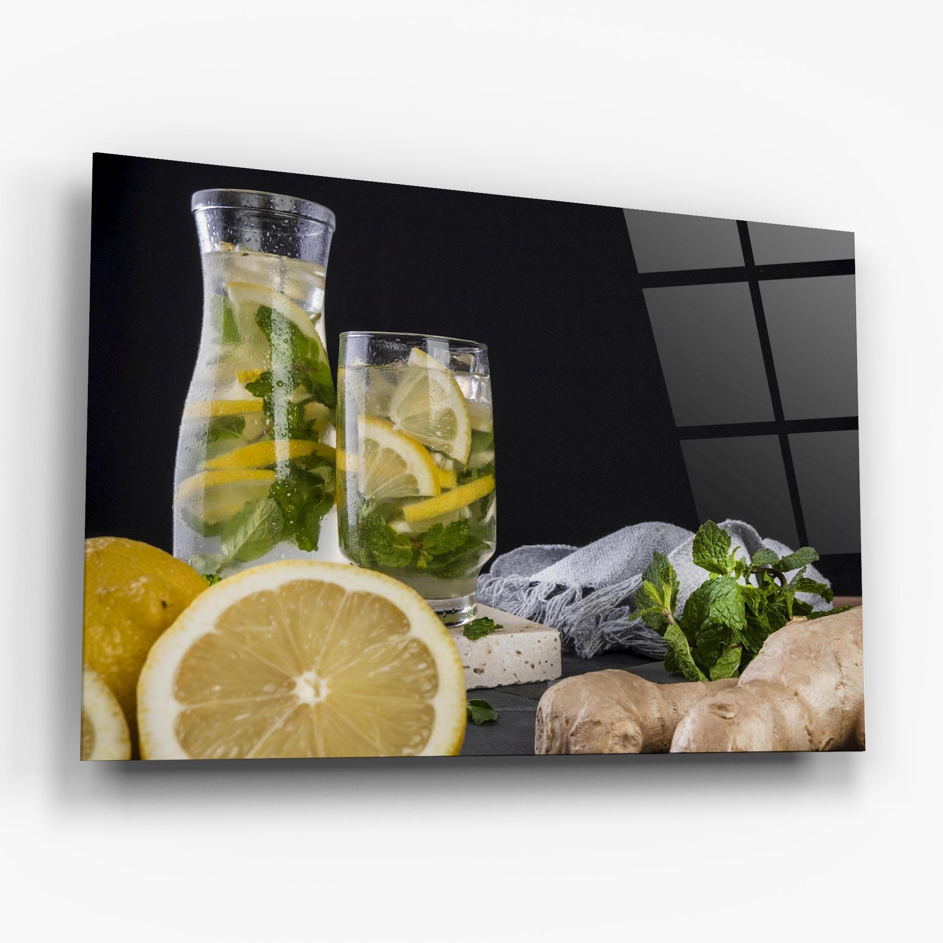 Glasbild Ginger Lemonade mockup 6