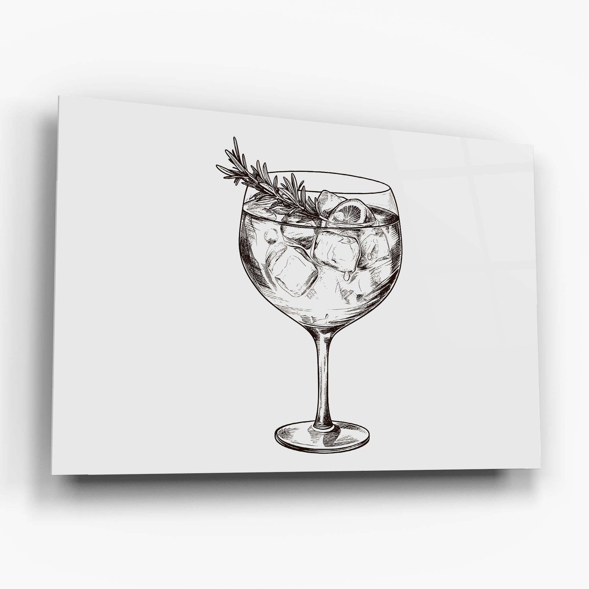Glasbild Gintonic mockup 6