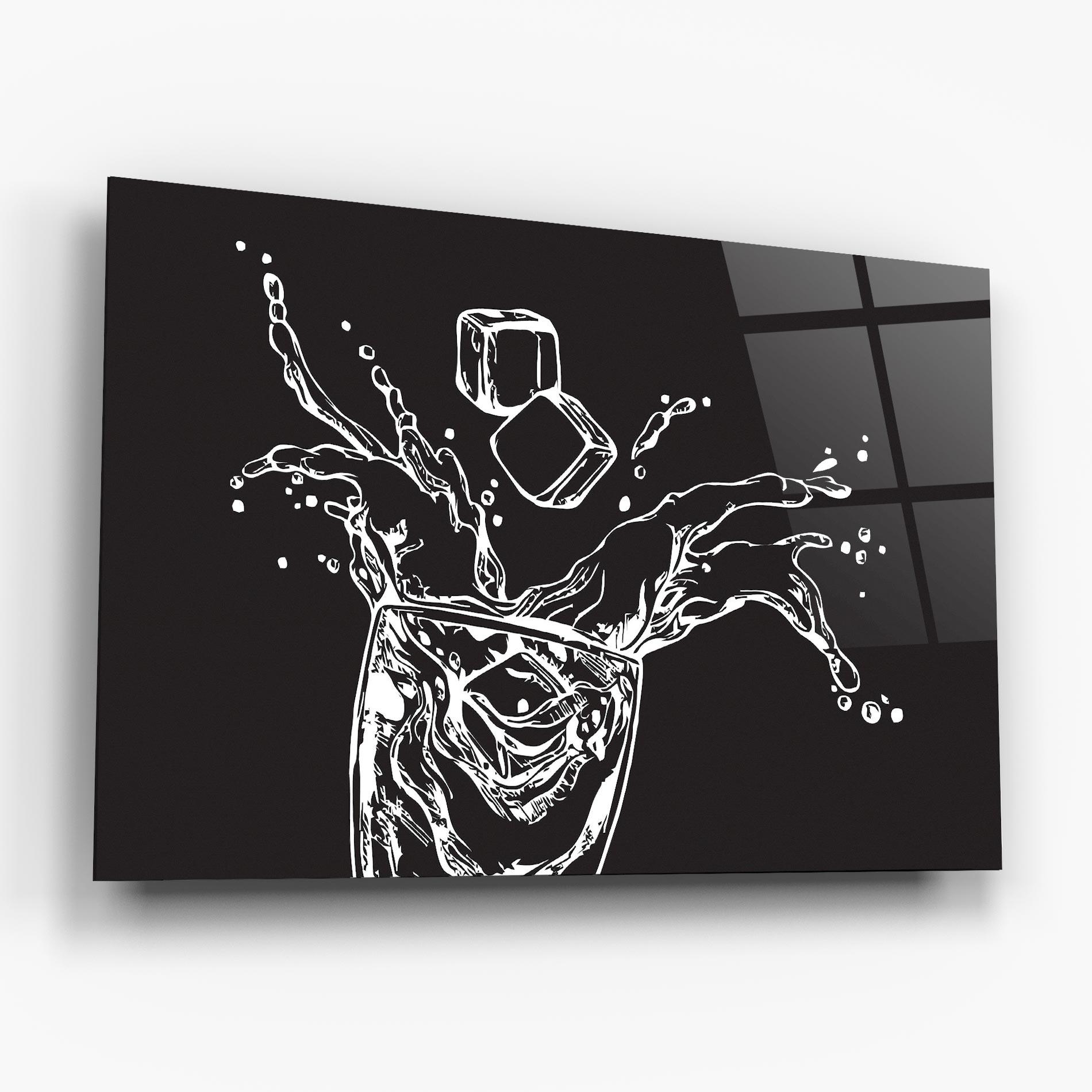 Glasbild Ice Splash Drink mockup 6