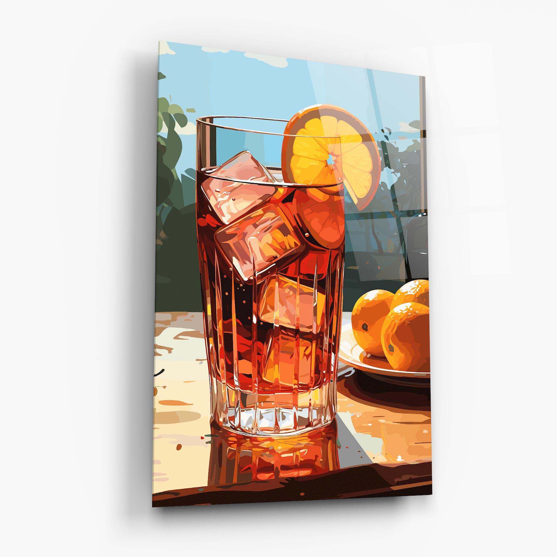 Glasbild Cocktail Art mockup 6