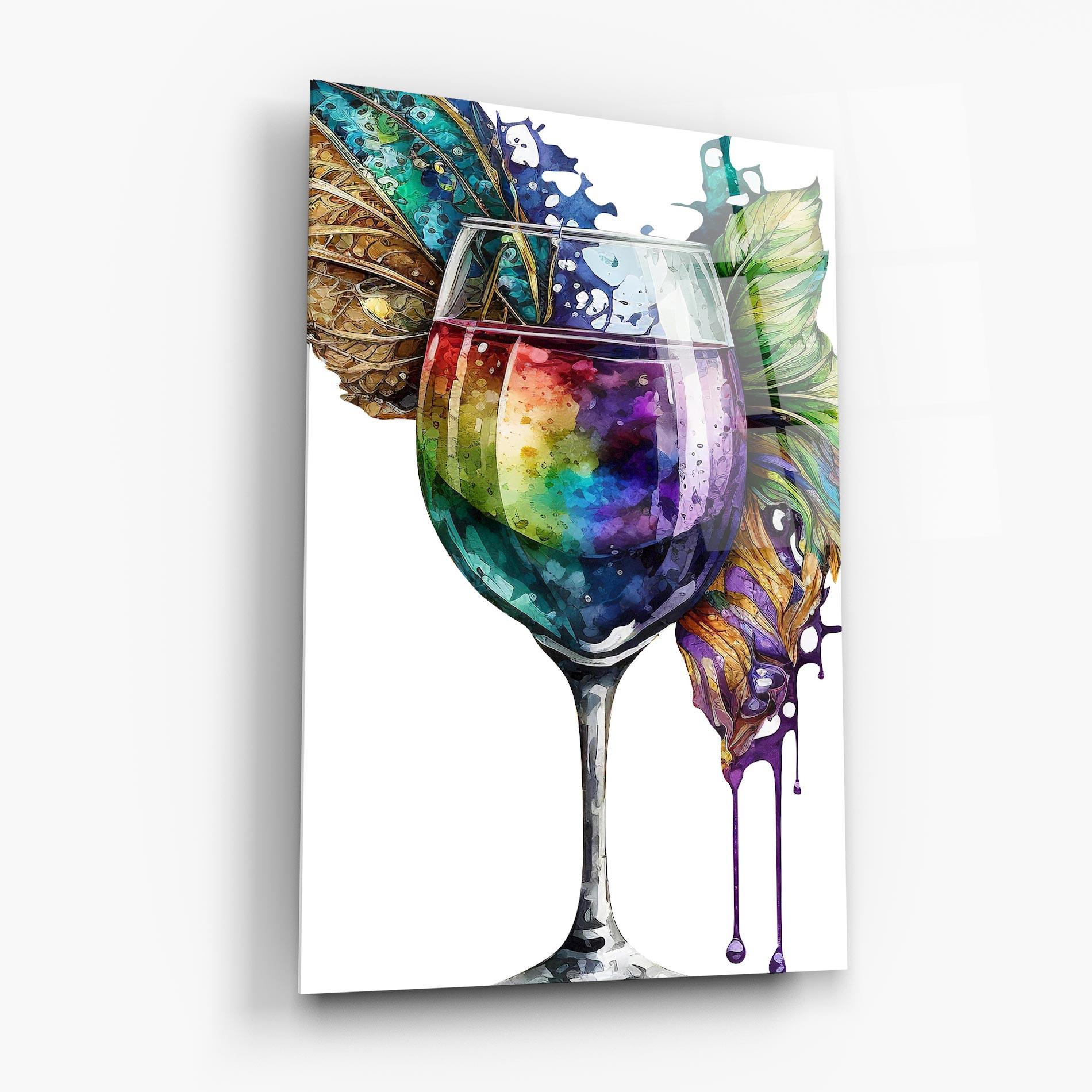 Glasbild Colorful Drink mockup 6