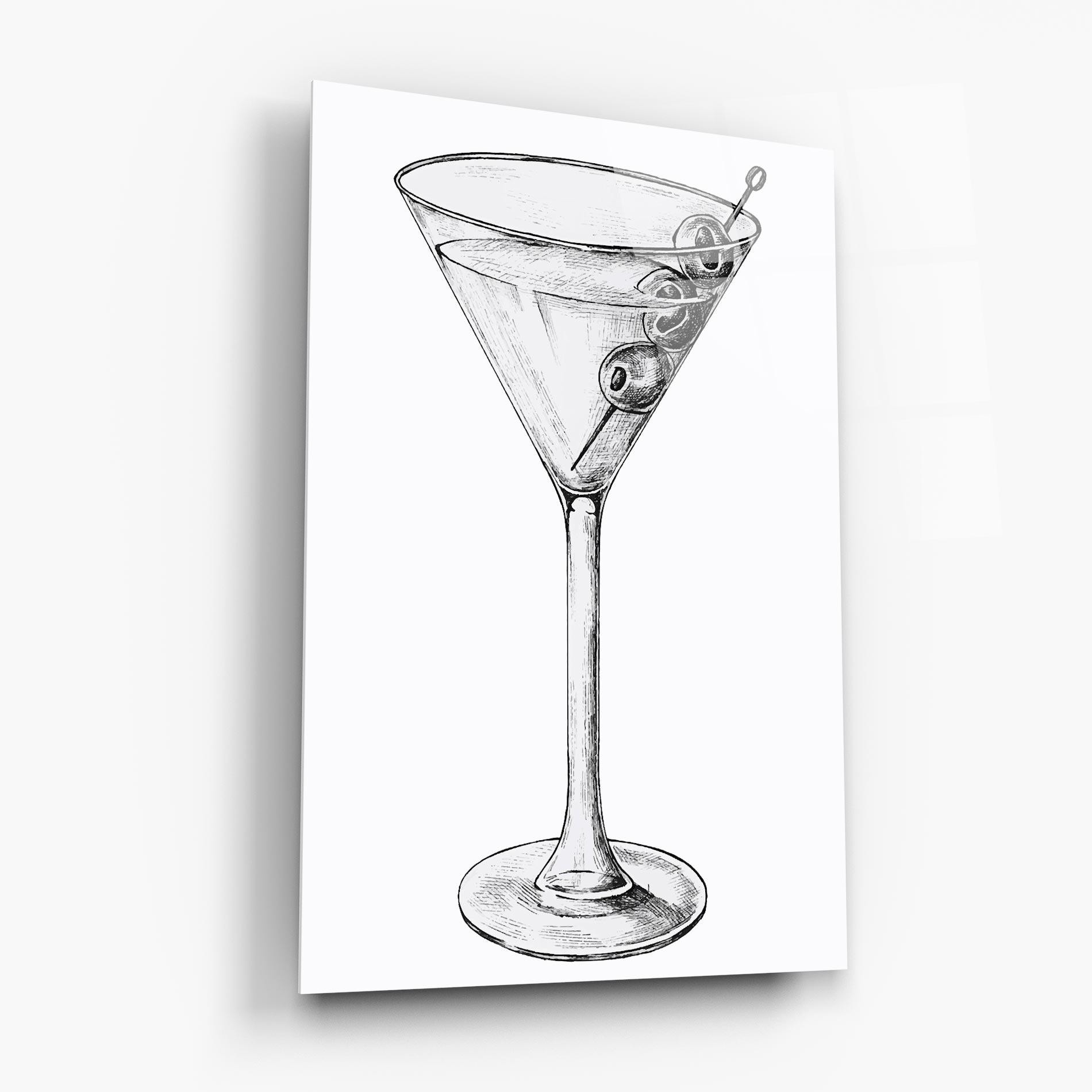 Glasbild Hand Drawn Glass mockup 6