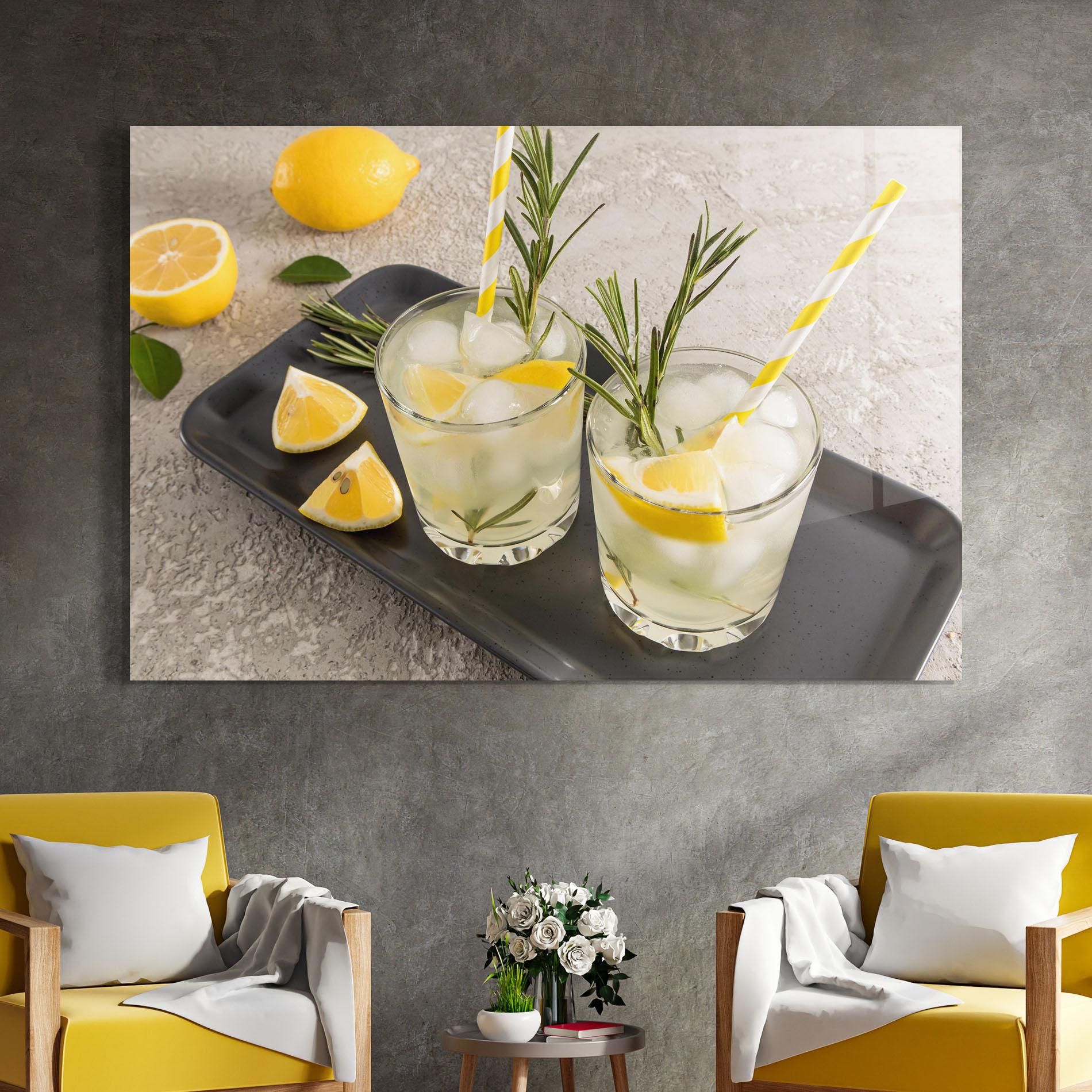 Glasbild Fruit Vitamin Water mockup 4