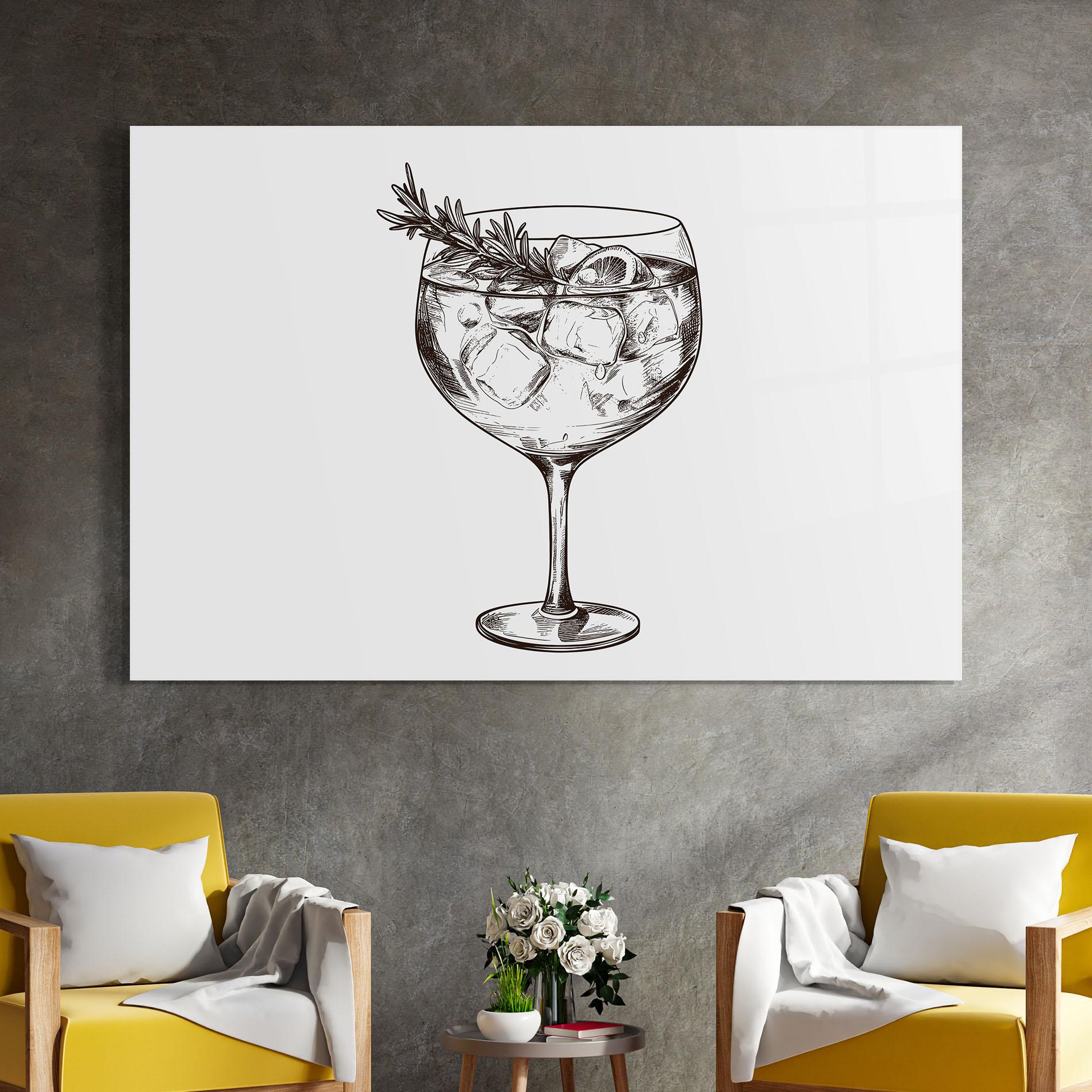 Glasbild Gintonic mockup 4