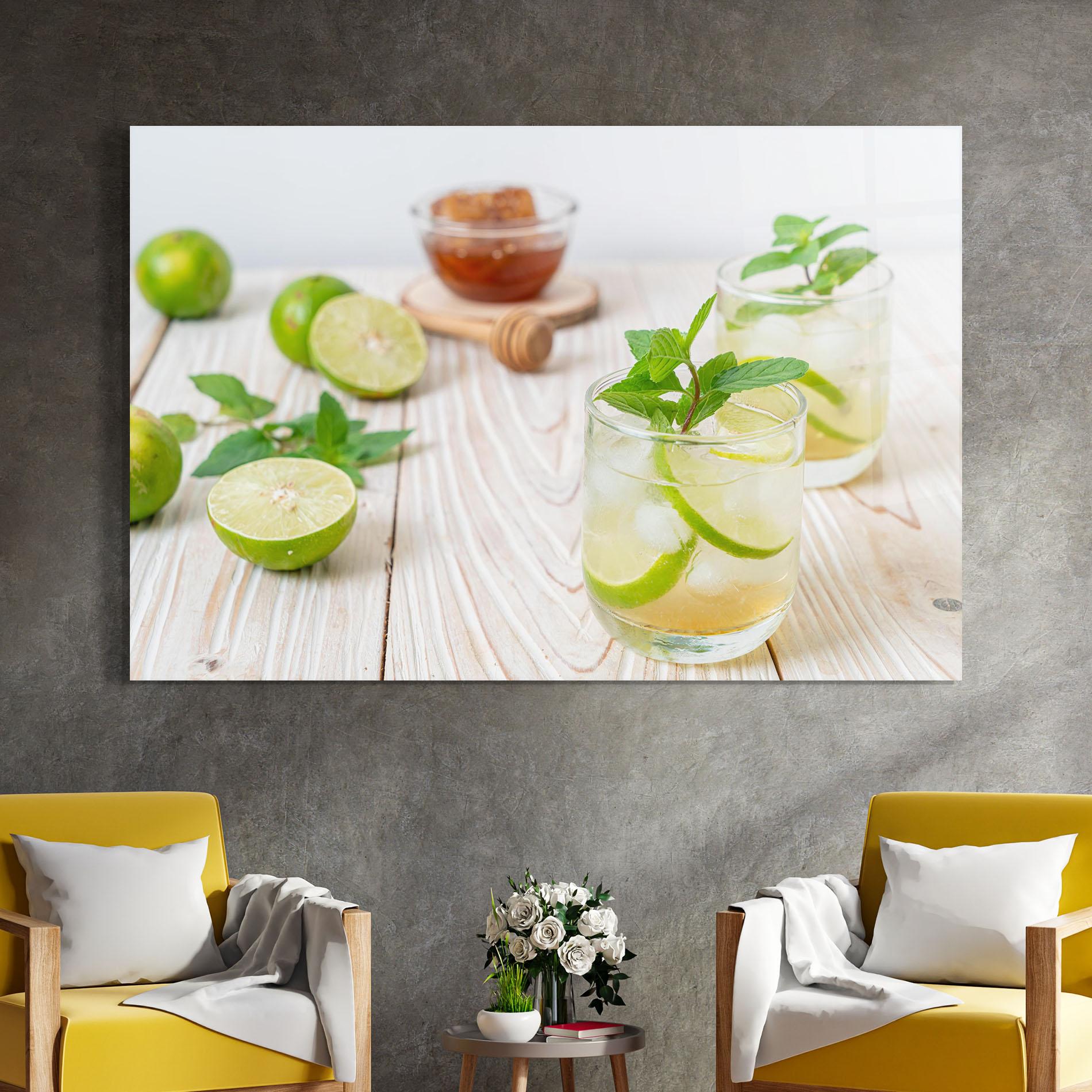Glasbild Iced Honey mockup 4