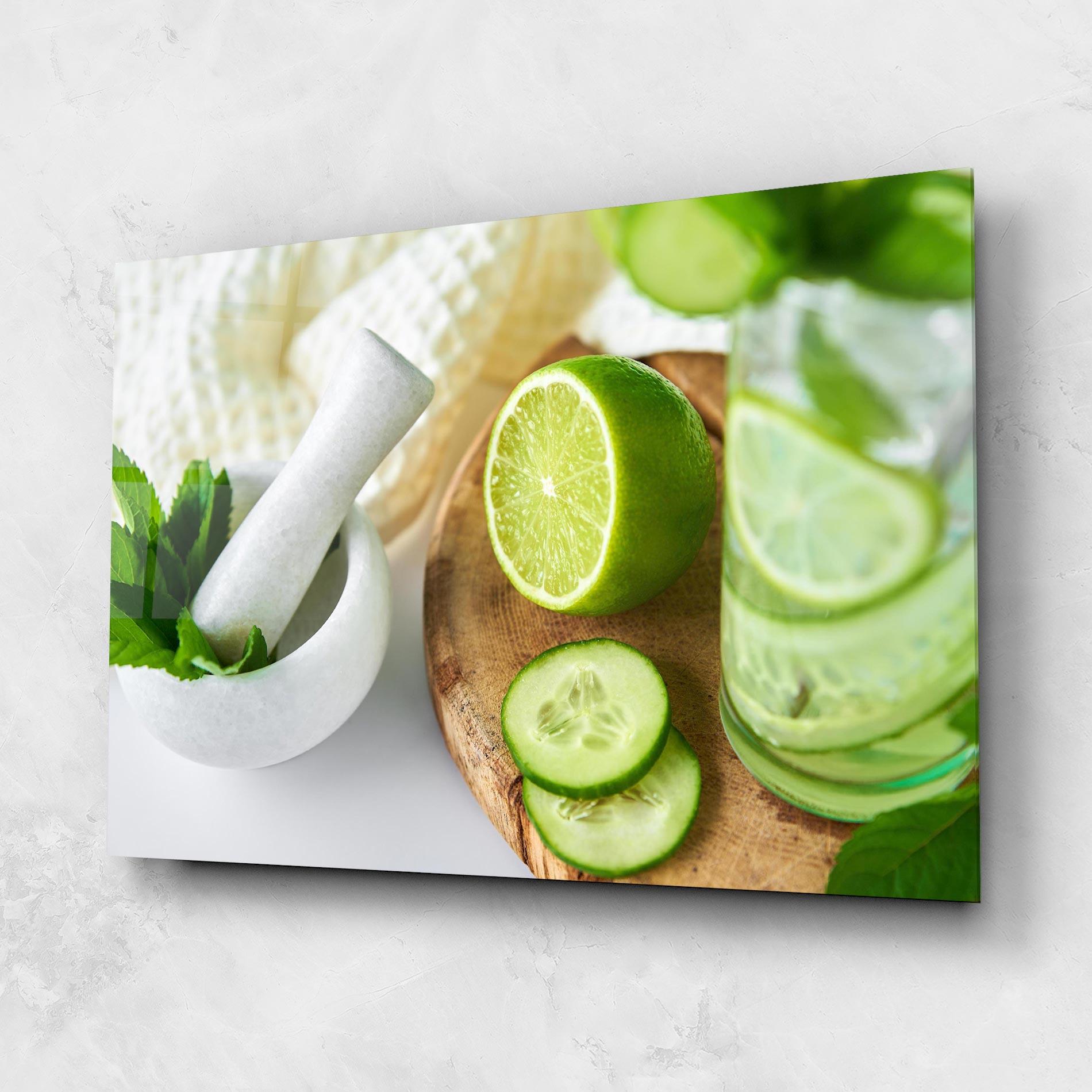 Glasbild Detox Drink Lemonade mockup 1