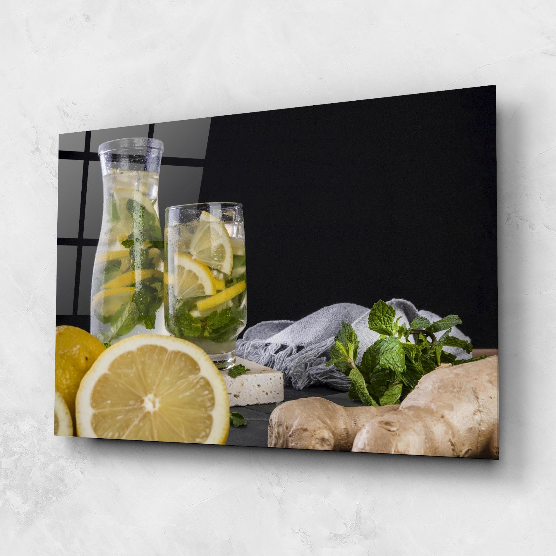 Glasbild Ginger Lemonade mockup 1