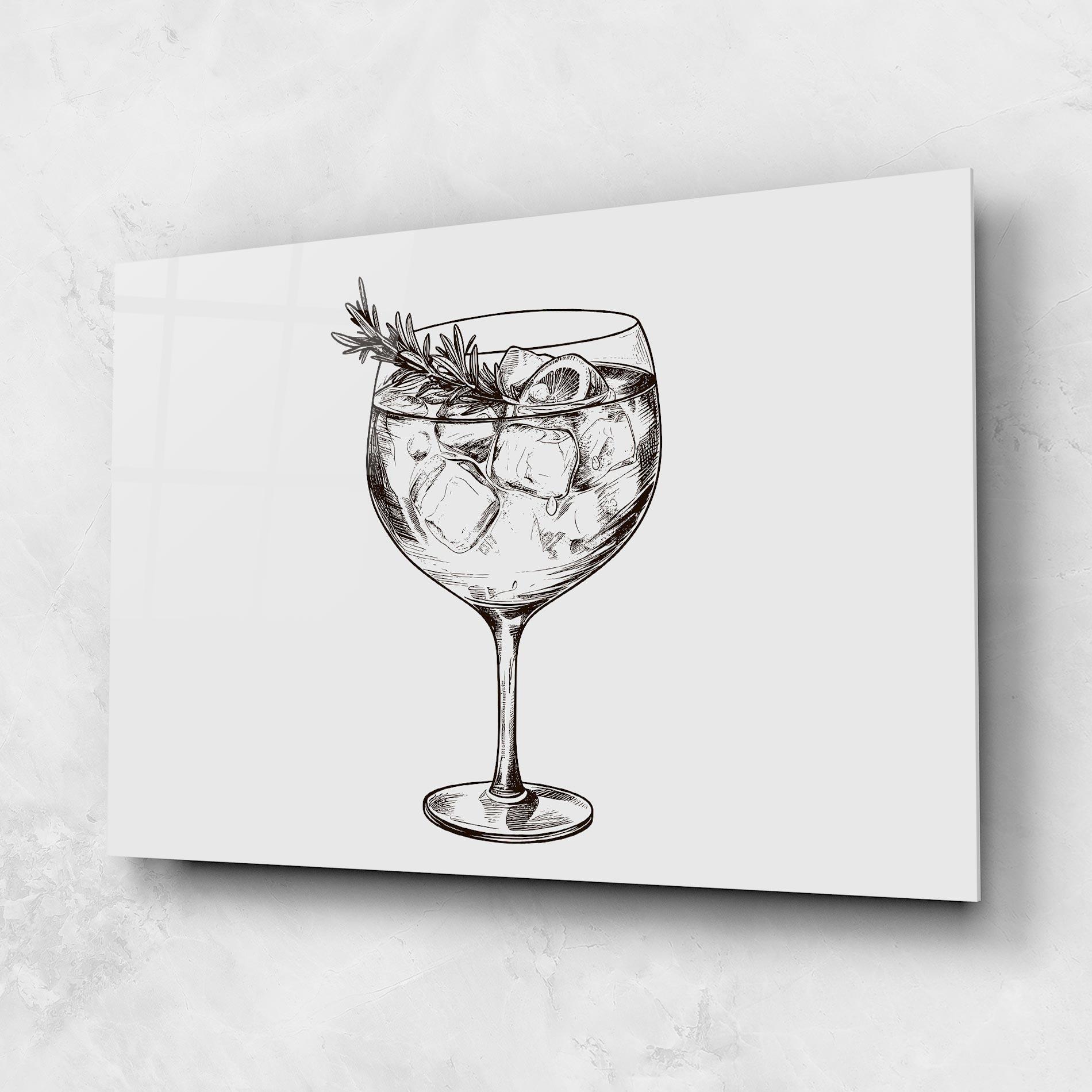Glasbild Gintonic mockup 1