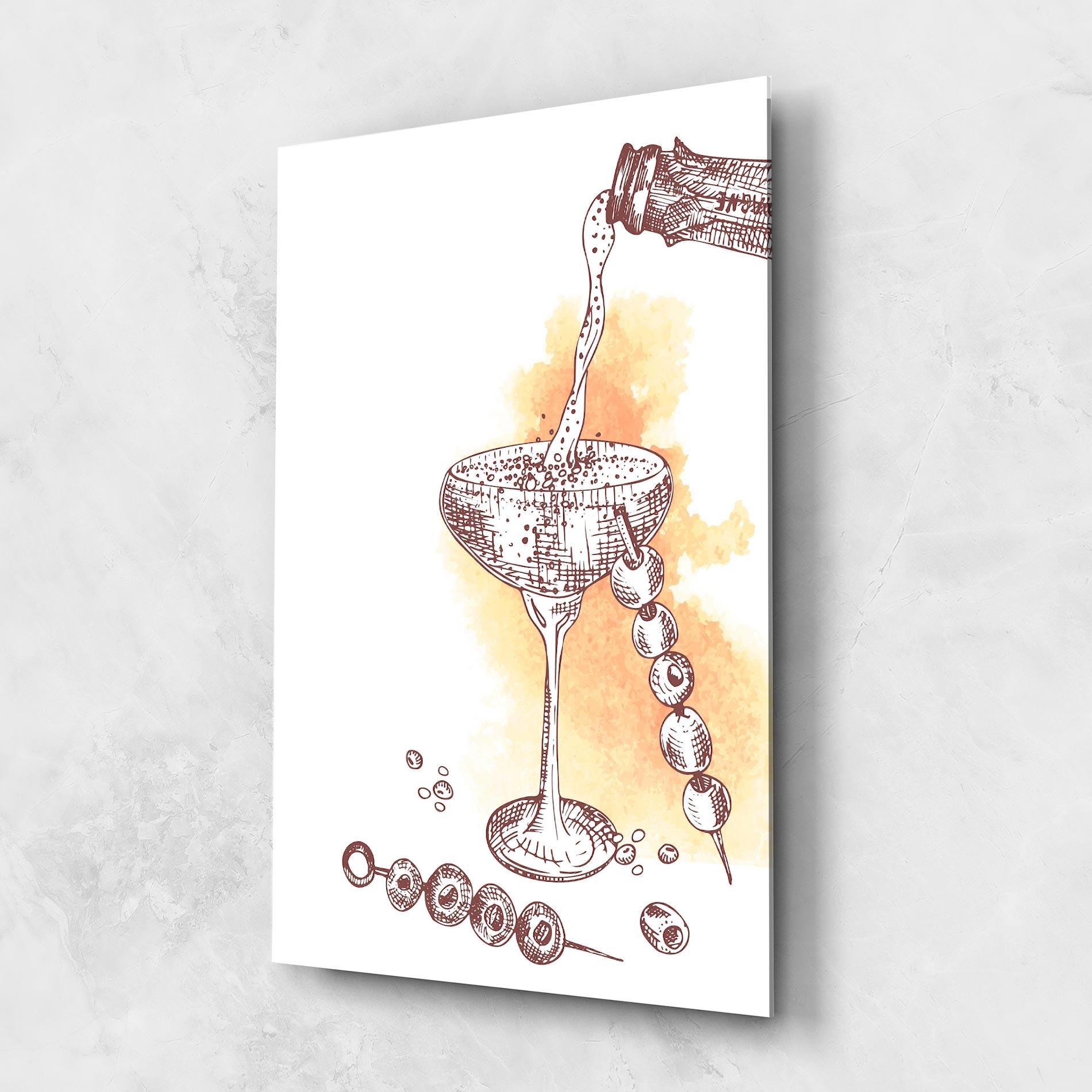 Glasbild Cocktail mockup 1