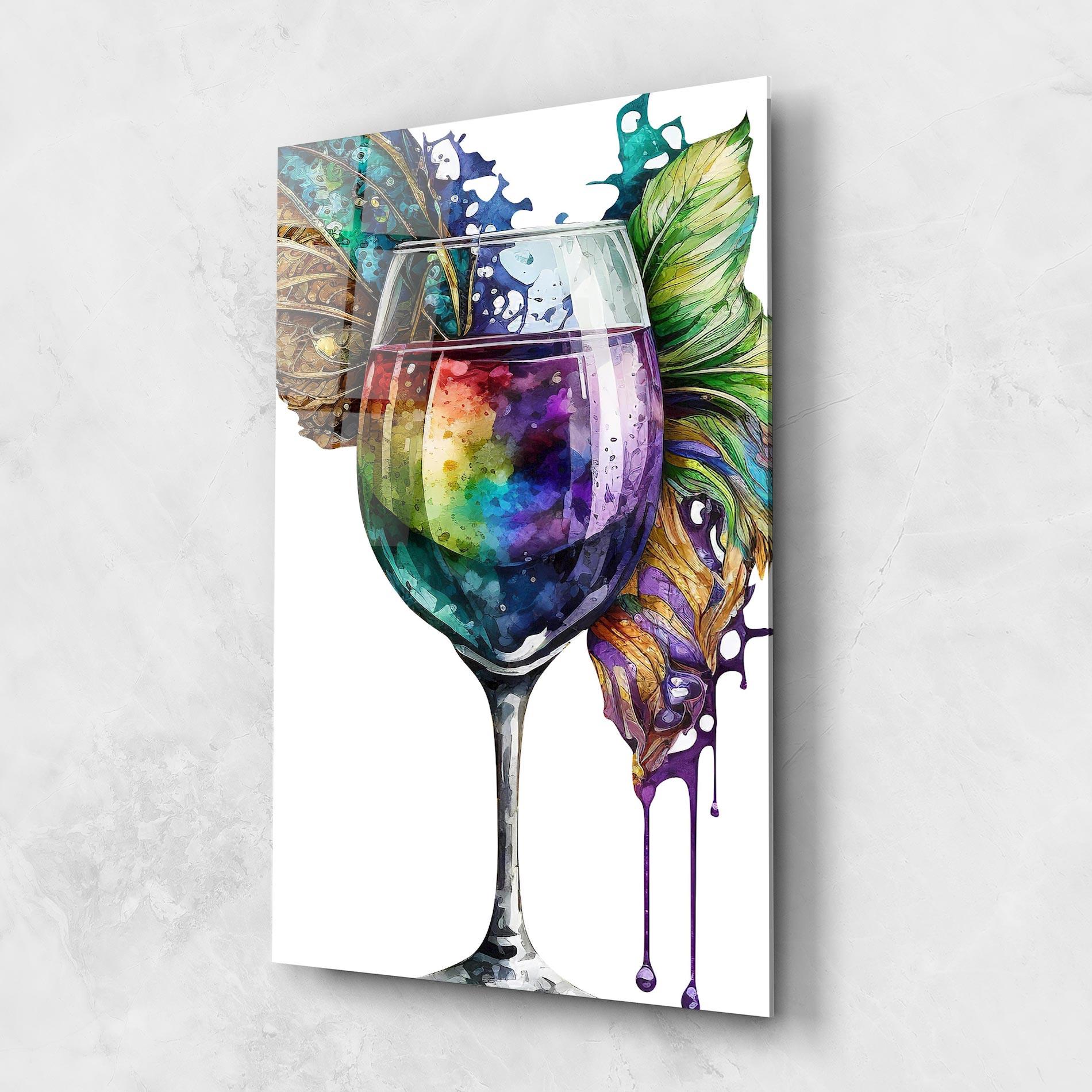 Glasbild Colorful Drink mockup 1