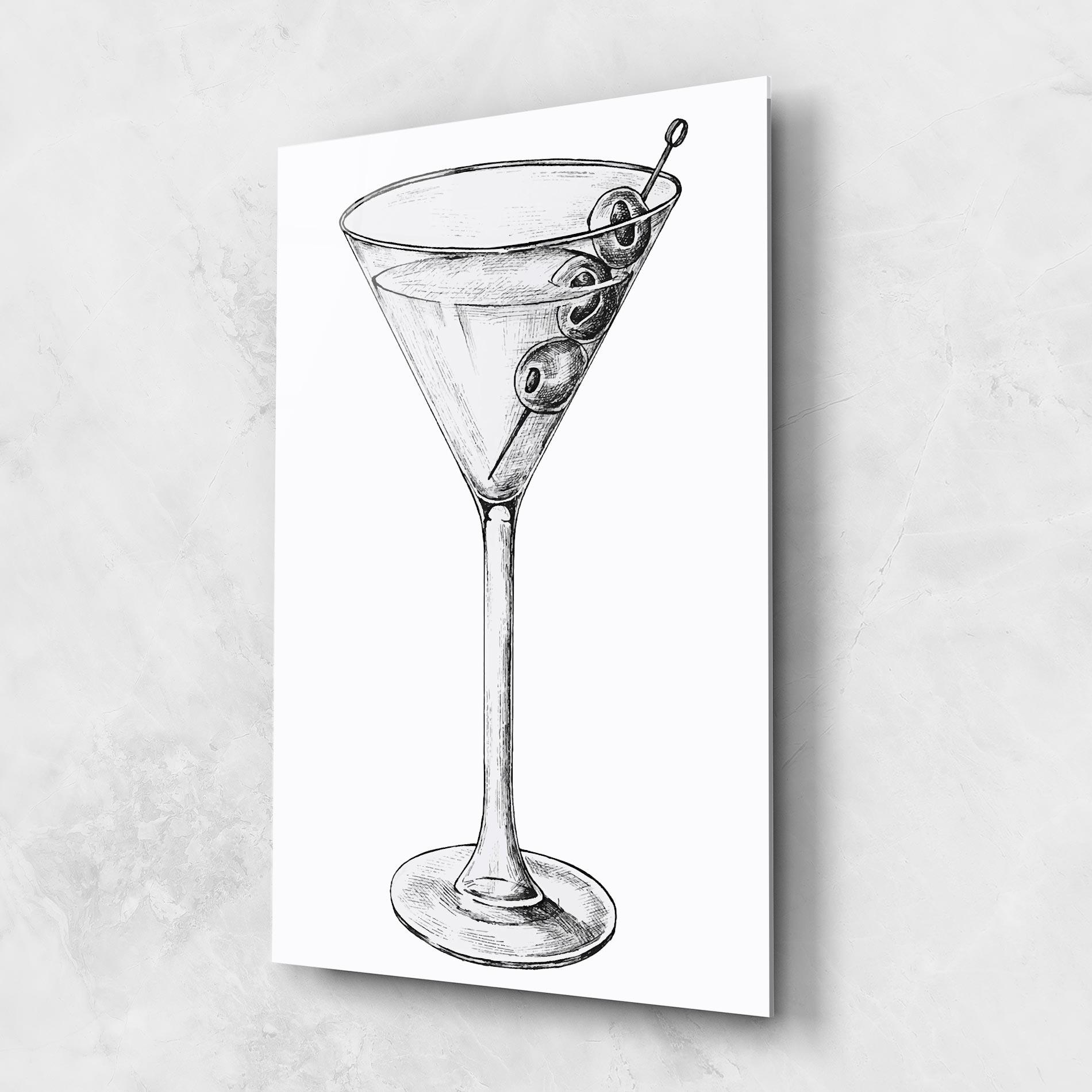 Glasbild Hand Drawn Glass mockup 1