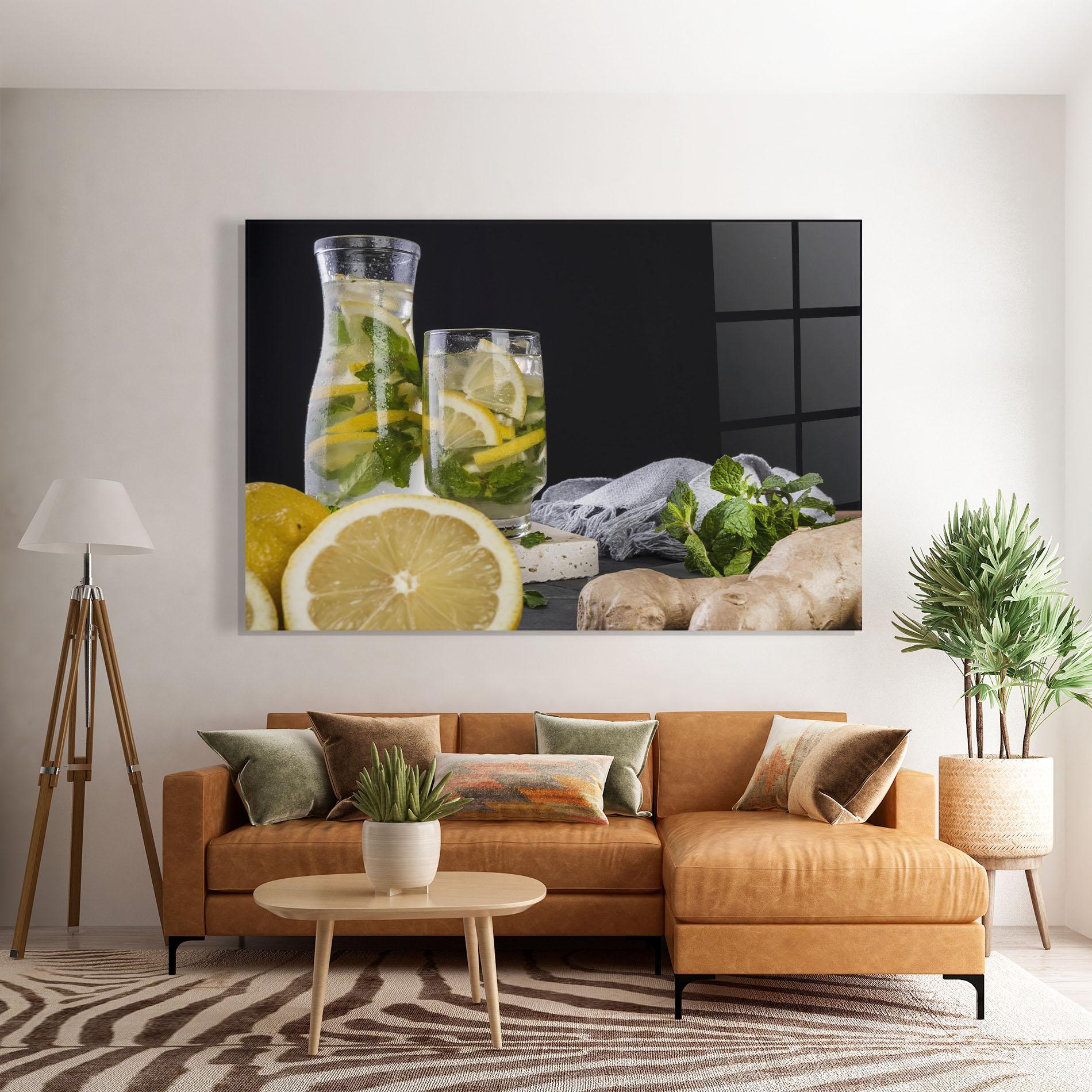 Glasbild Ginger Lemonade mockup 7