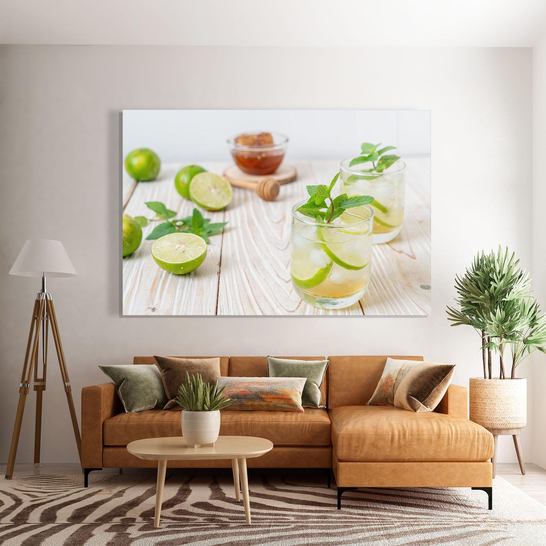 Glasbild Iced Honey mockup 7