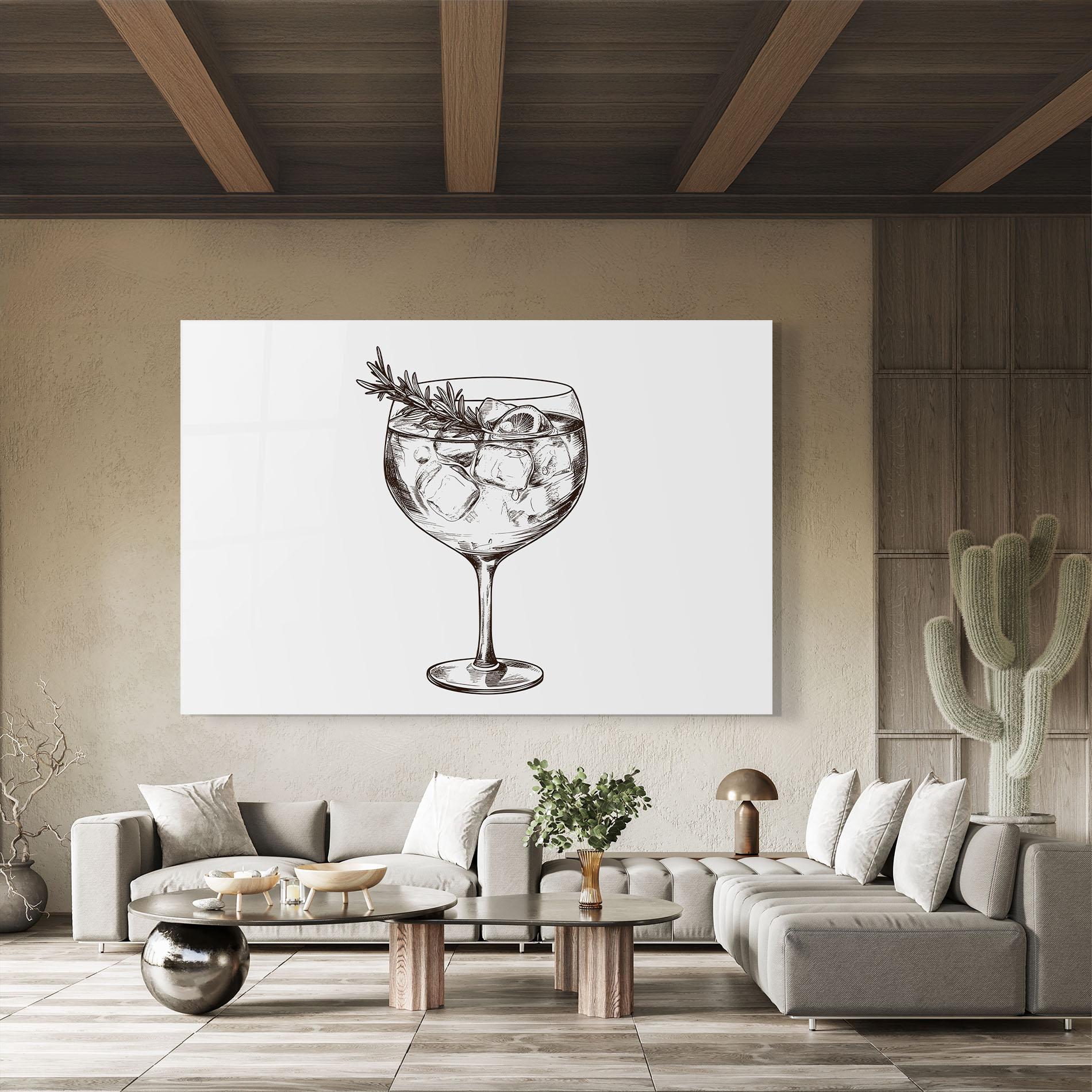Glasbild Gintonic mockup 8