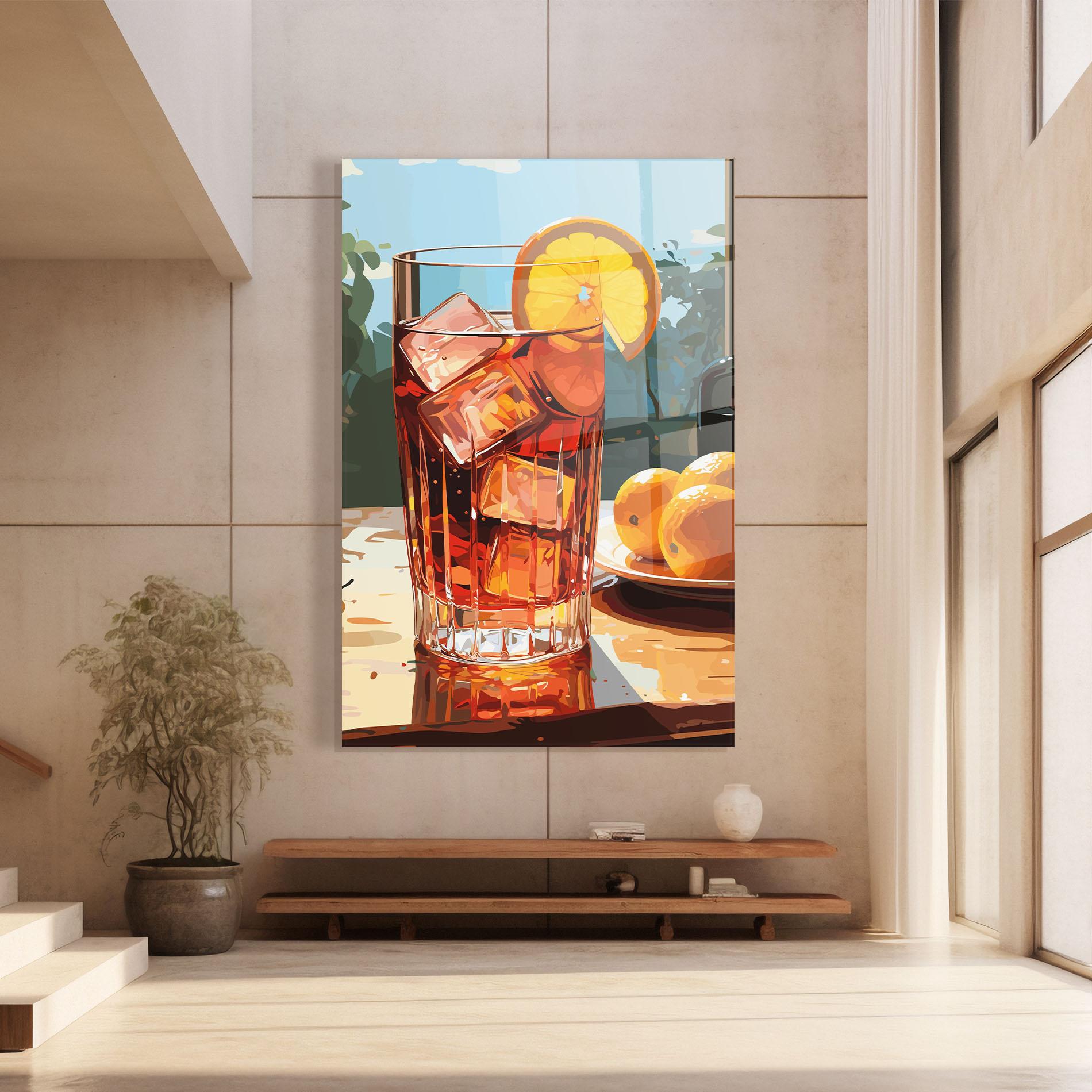 Glasbild Cocktail Art mockup 8