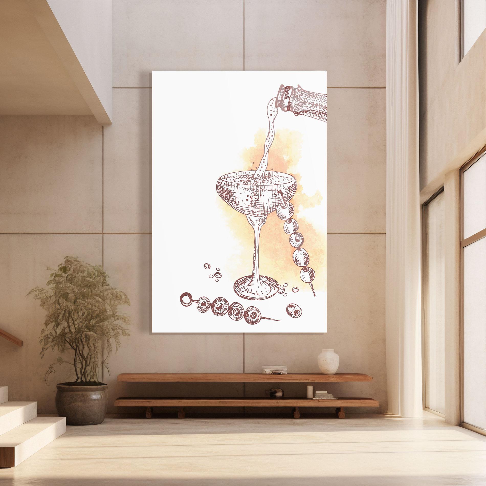 Glasbild Cocktail mockup 8