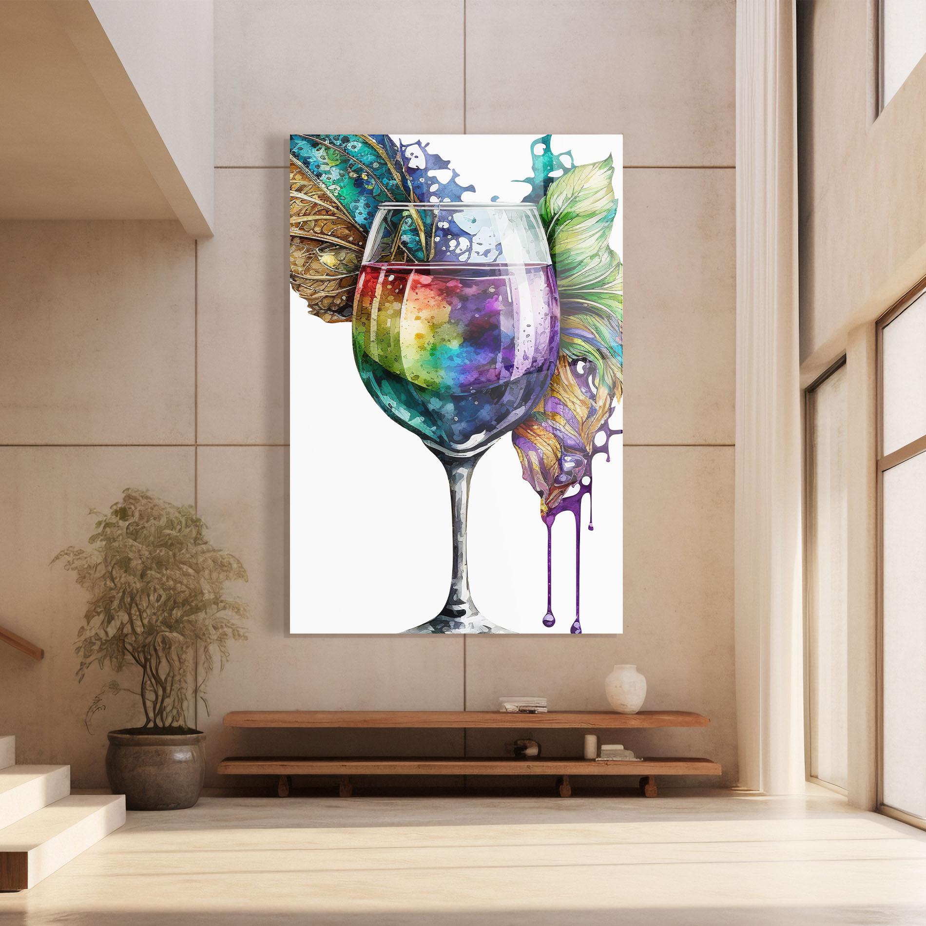 Glasbild Colorful Drink mockup 8