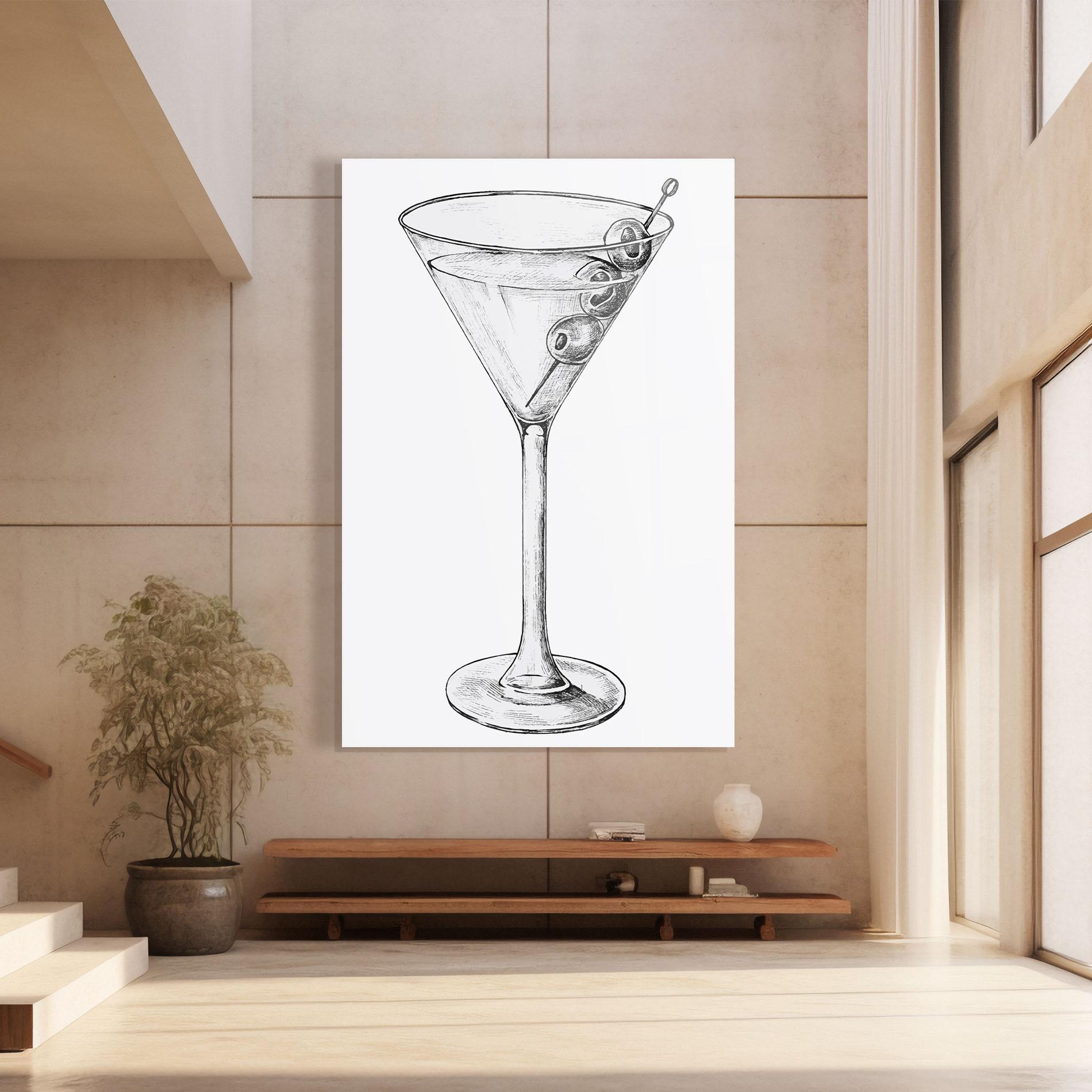 Glasbild Hand Drawn Glass mockup 8