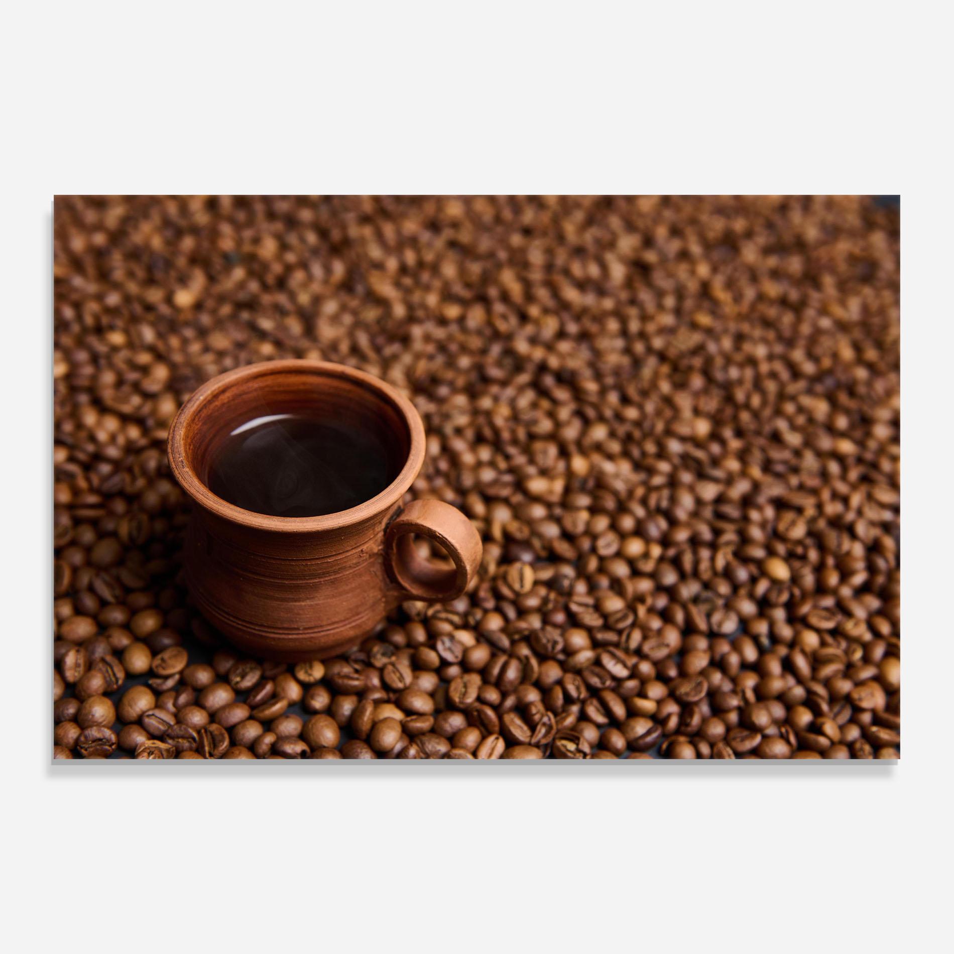 Glasbild Clay Coffee Cup mockup 0