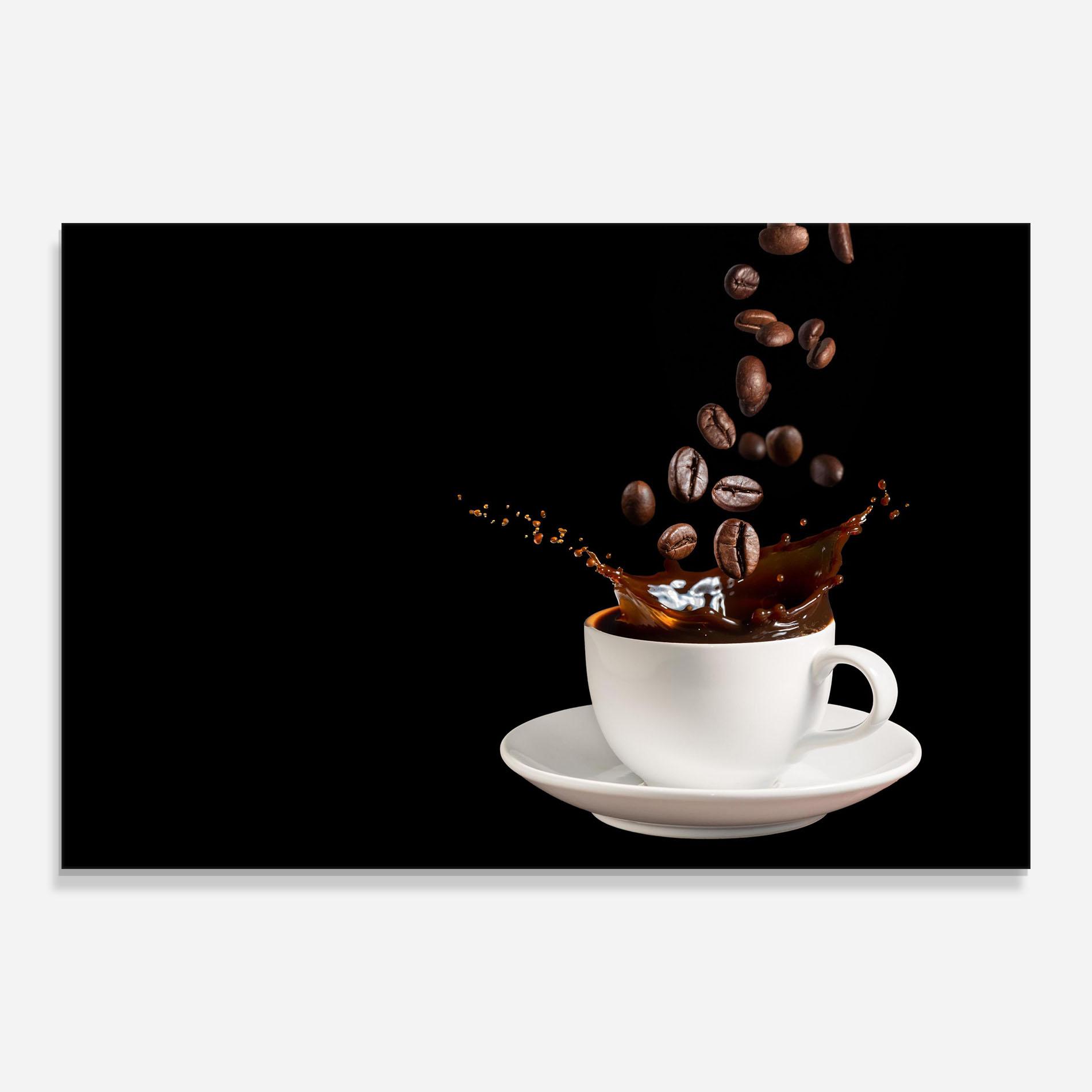 Glasbild Coffee Splashes mockup 0