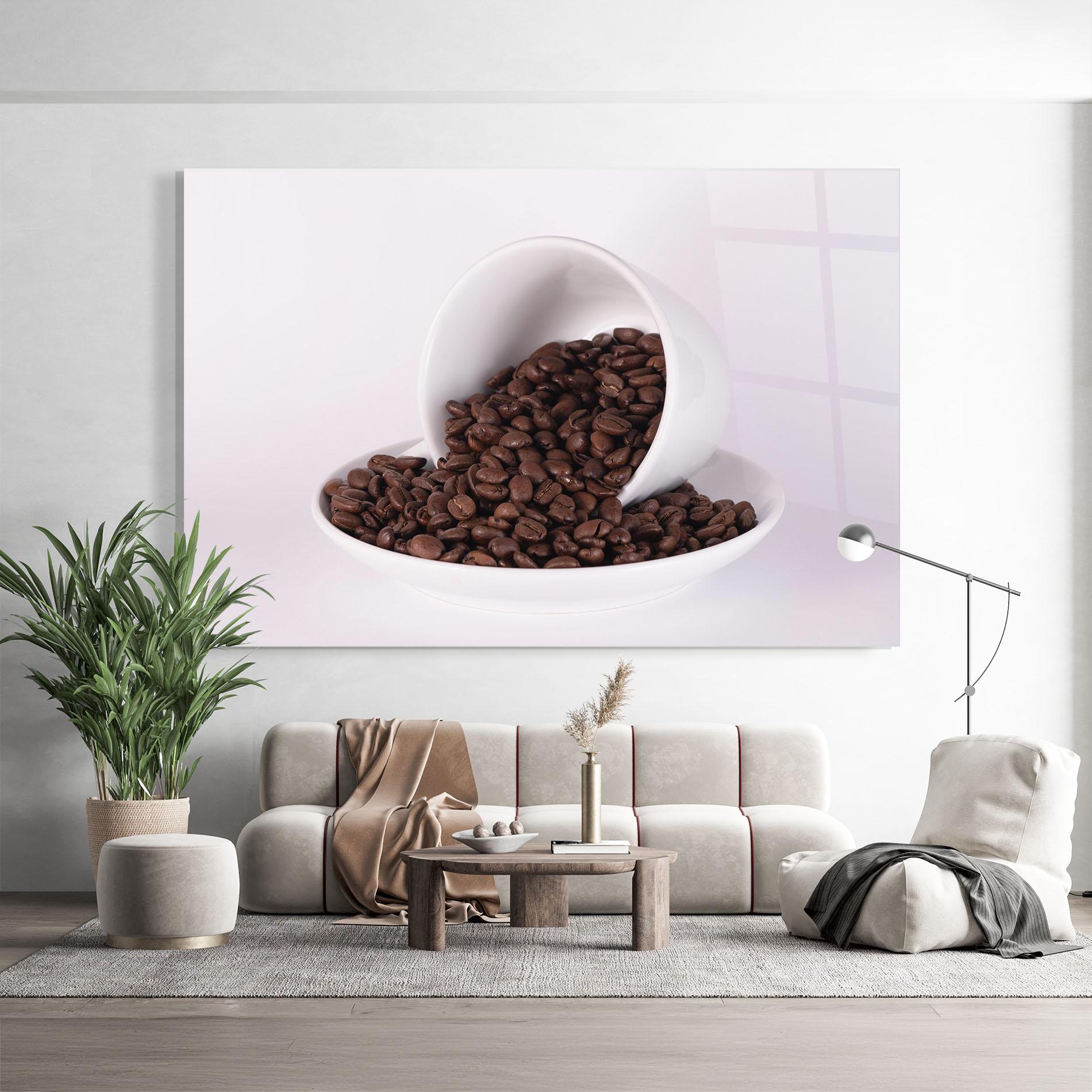 Glasbild Bowl Of Coffee mockup 9