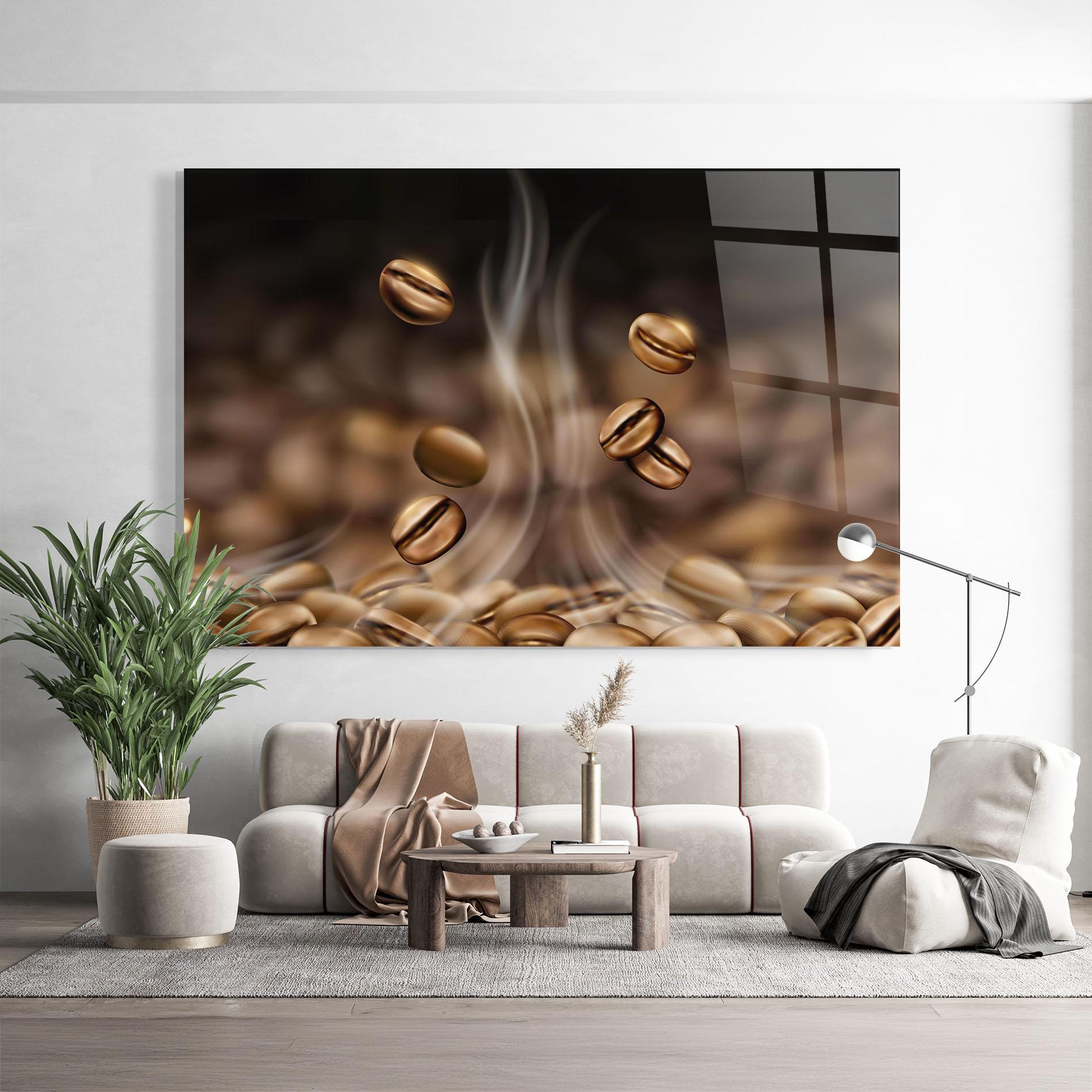 Glasbild Coffee Smoke mockup 9