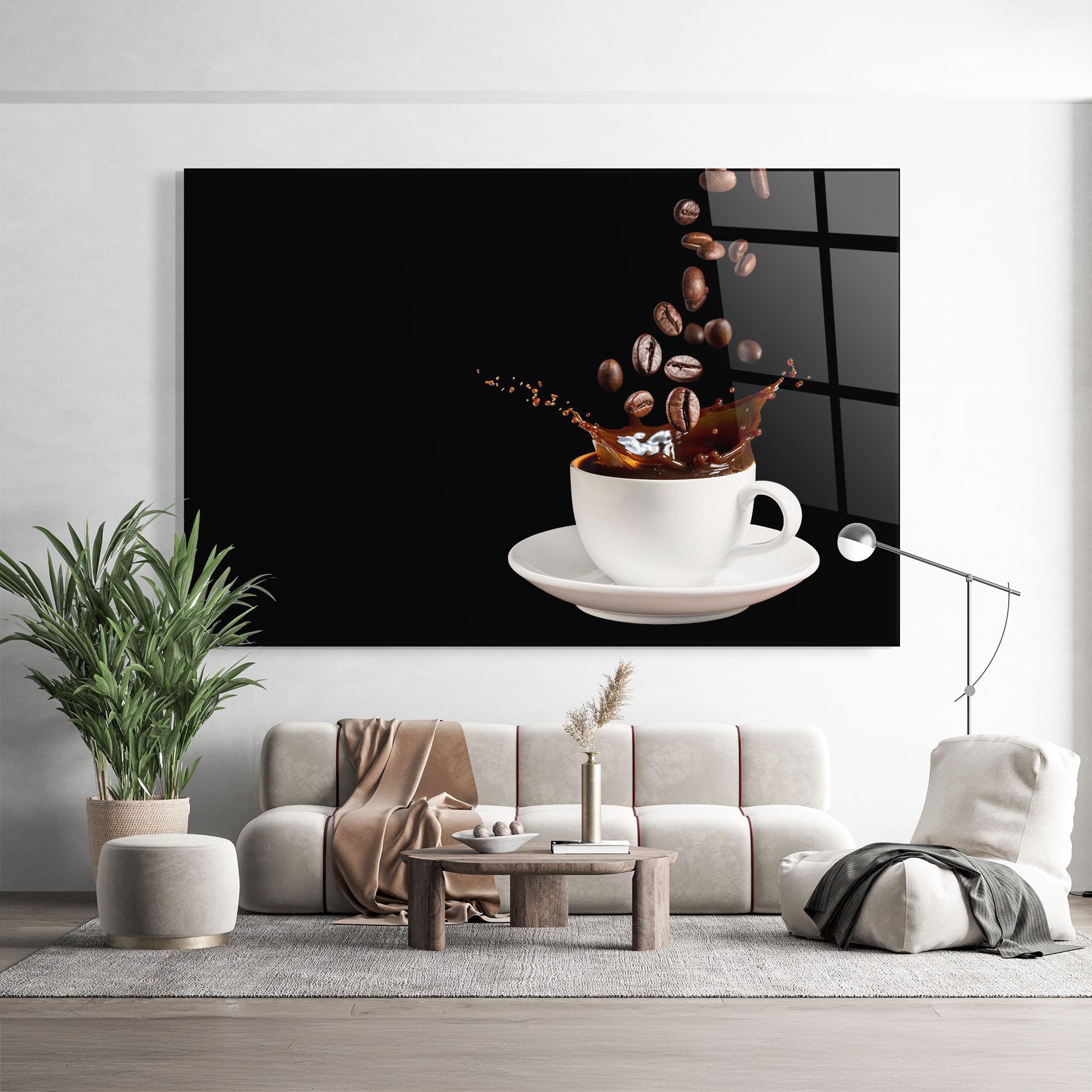Glasbild Coffee Splashes mockup 9