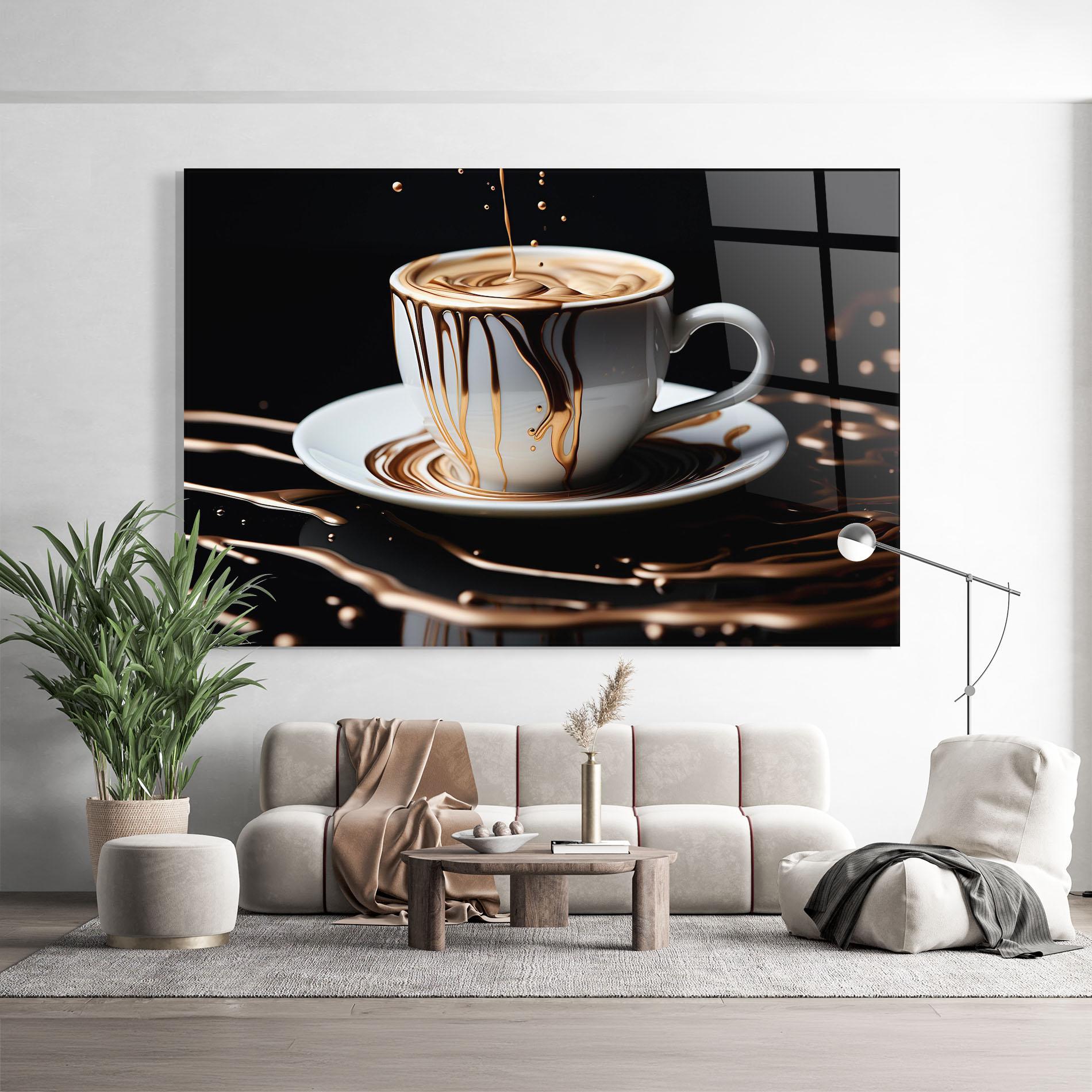 Glasbild Cold Coffee Drink mockup 9