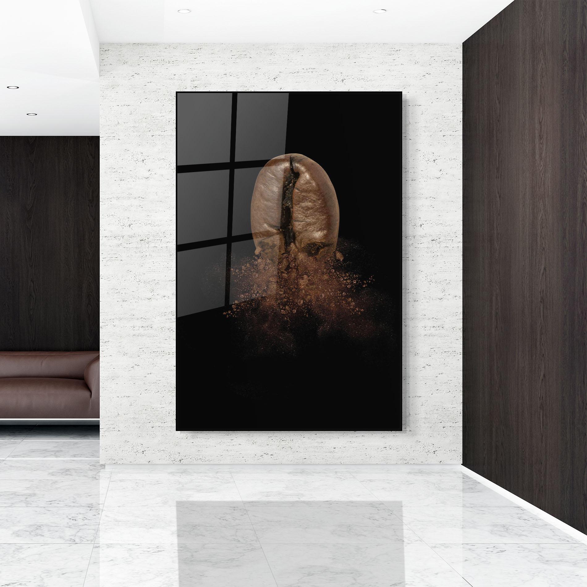 Glasbild Coffee Bean Explosion mockup 9