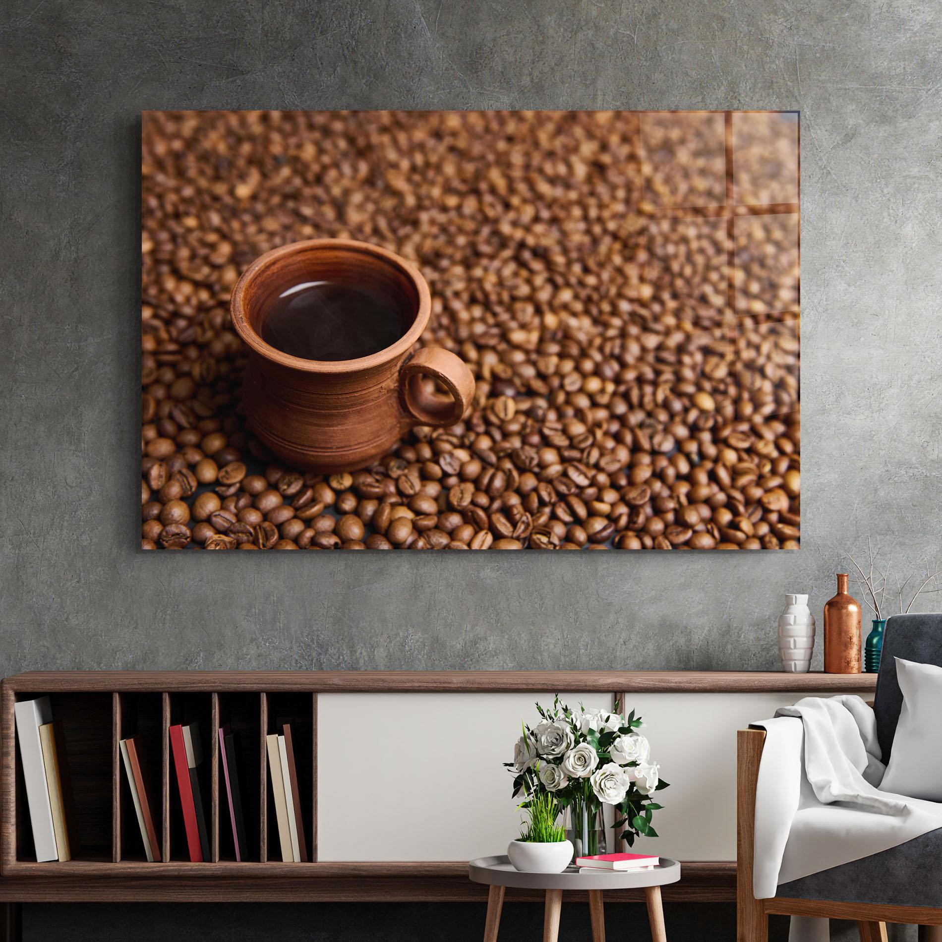 Glasbild Clay Coffee Cup mockup 2