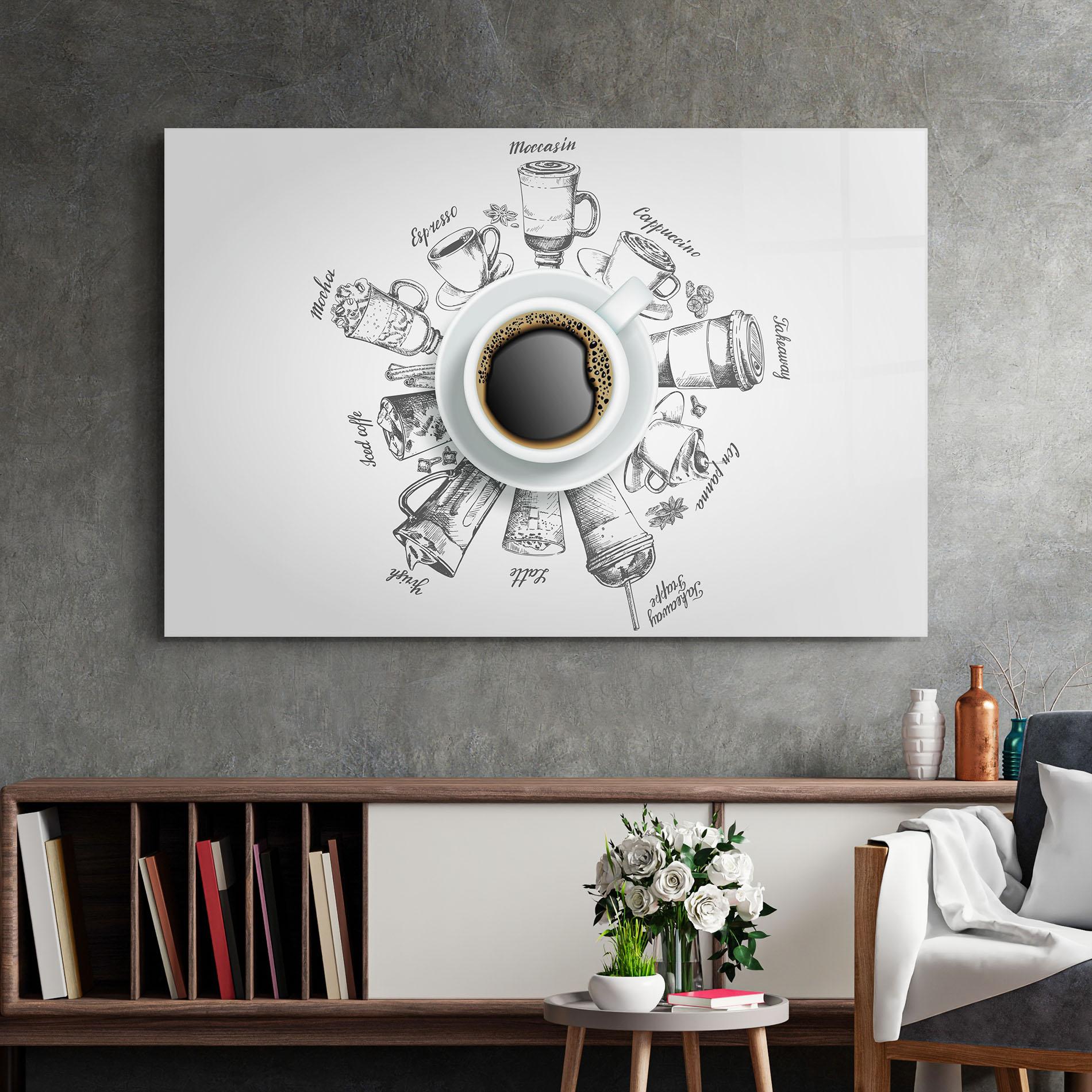 Glasbild Coffee List mockup 2