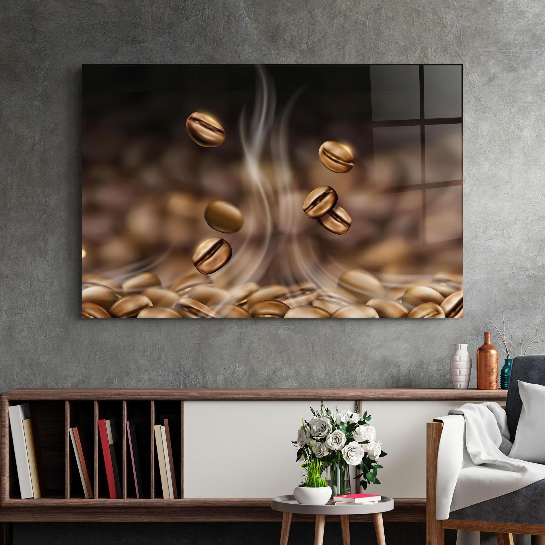 Glasbild Coffee Smoke mockup 2