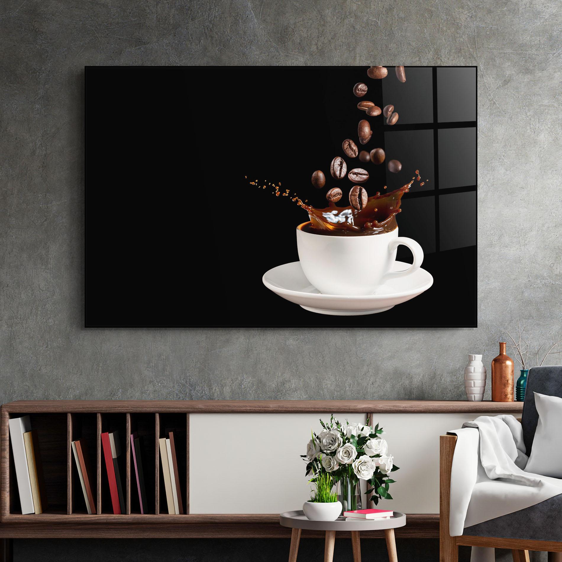 Glasbild Coffee Splashes mockup 2